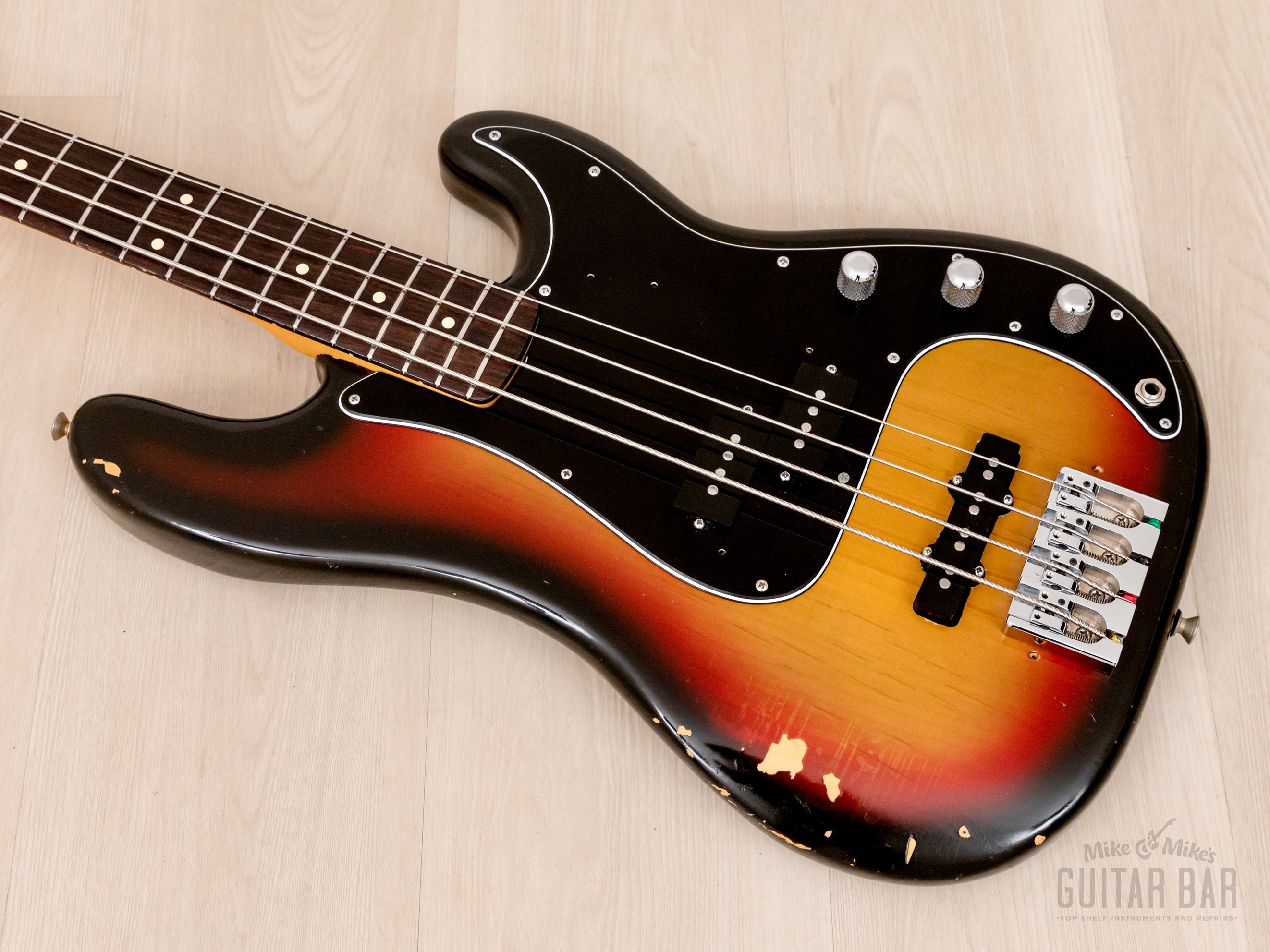 1970s Fender Precision Bass Body w/ USA Custom Neck & Lindy Fralin Pickups, Sunburst w/ Case