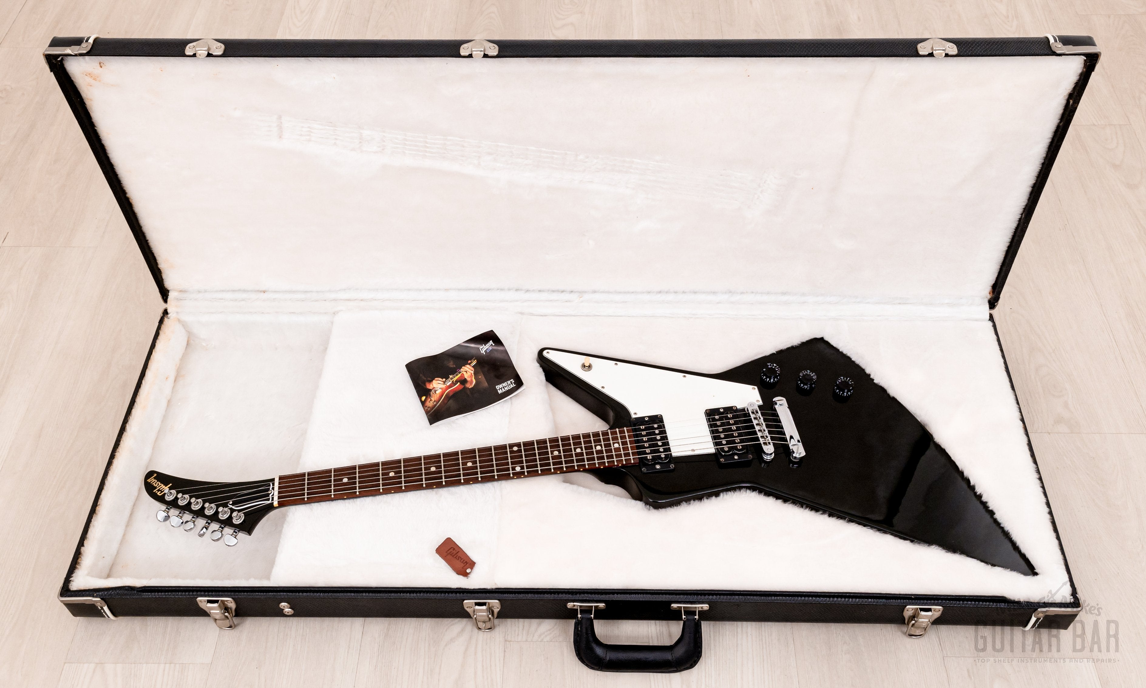 2012 Gibson Explorer '76 Vintage Reissue Ebony w/ Case
