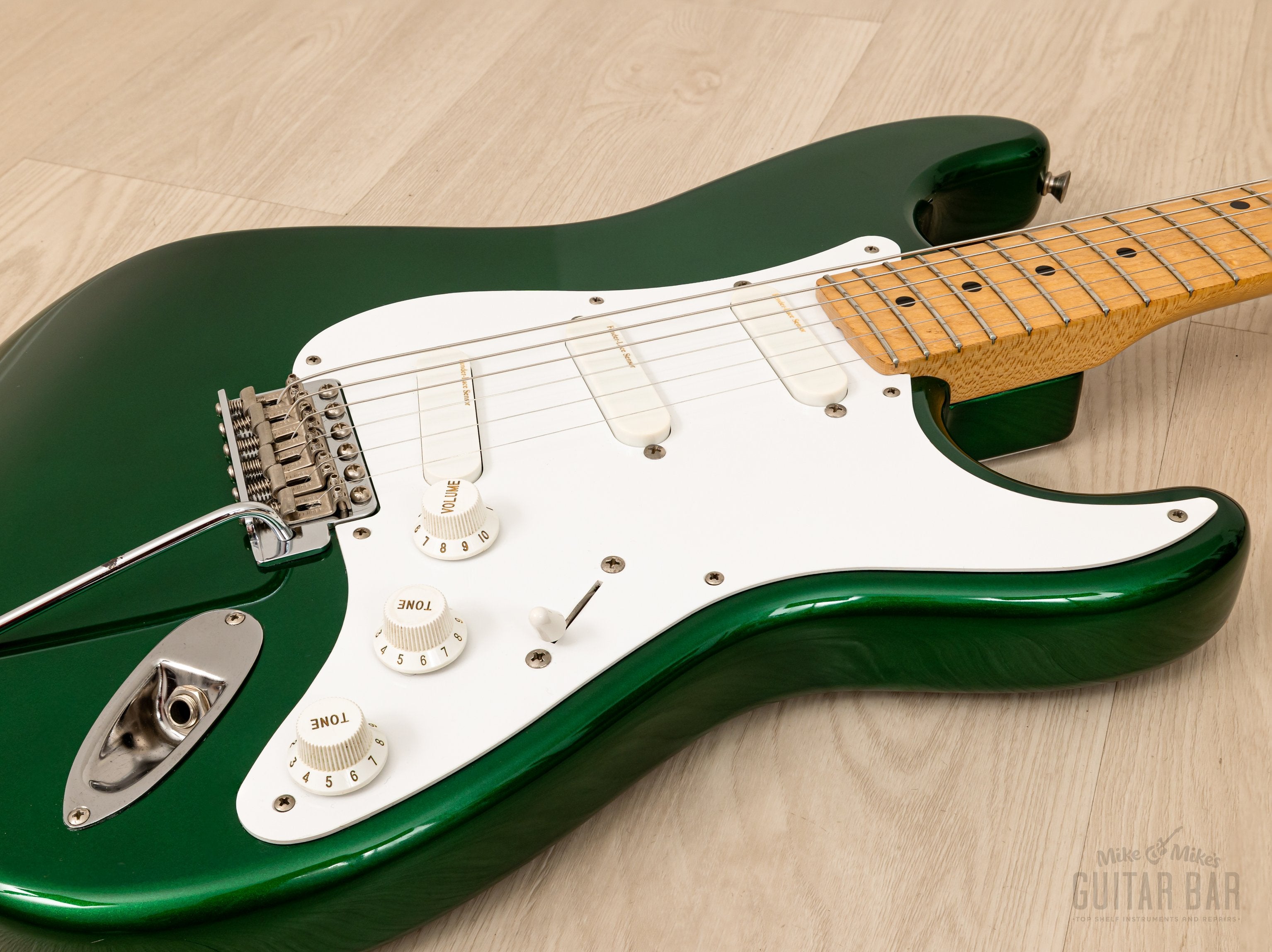 1991 Fender Order Made Stratocaster ST57-770LS Candy Apple Green w/ Lace  Sensor, Japan MIJ Fujigen