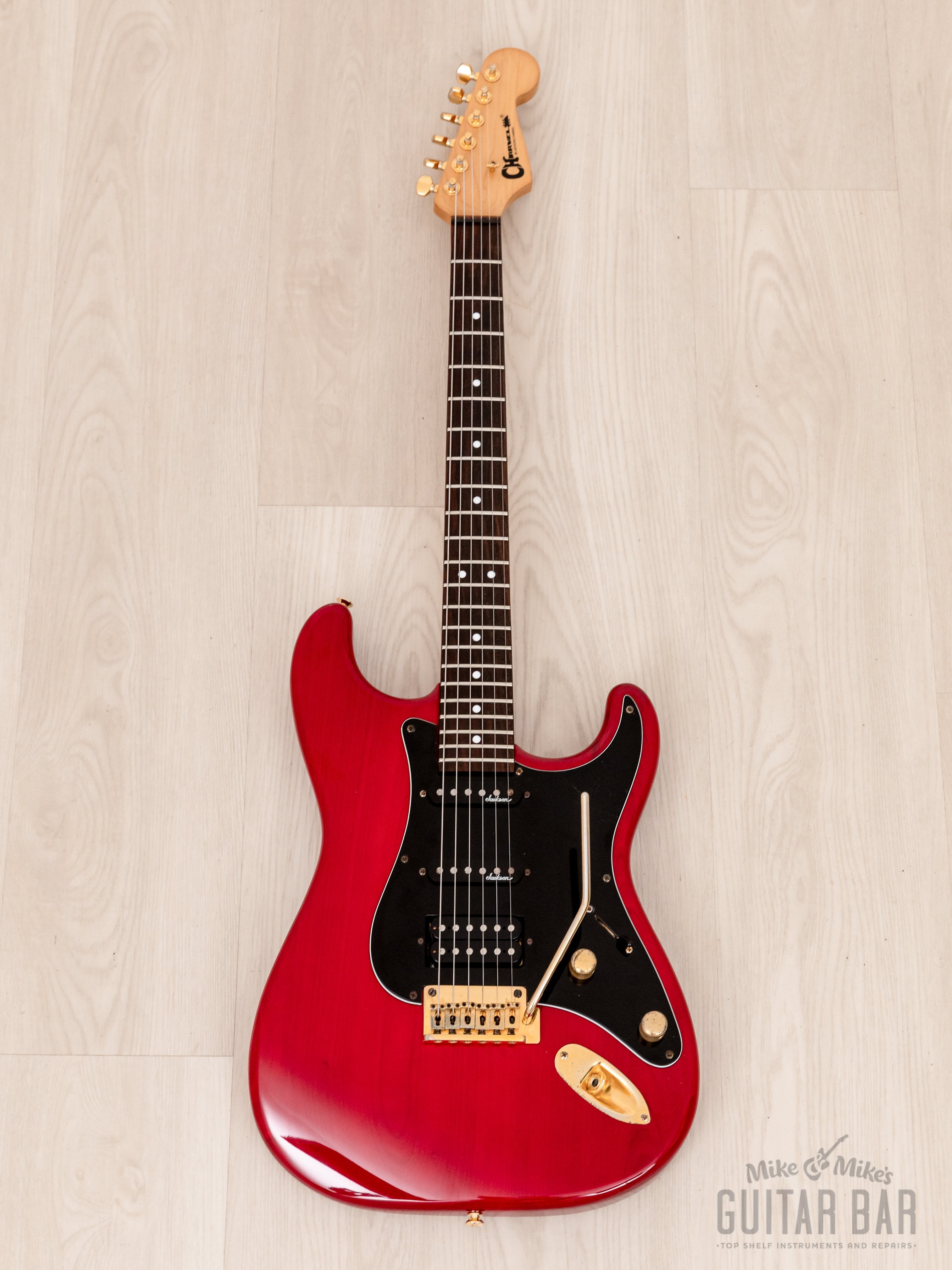 Charvel シャーベル SSH 1991 Charvel by Jackson CST-060-SSH Superstrat S-Style See-Through Red