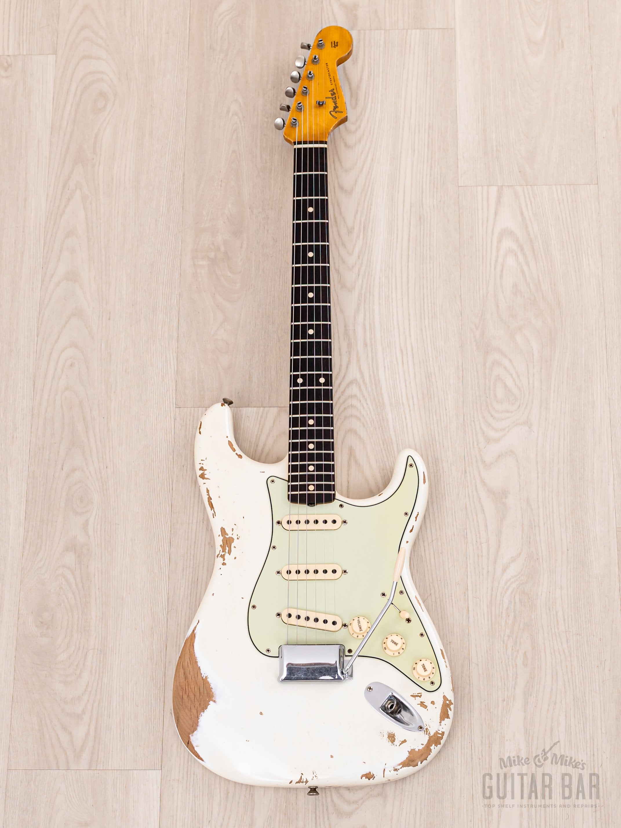 2020 Fender Custom Shop 1960 Stratocaster Heavy Relic Olympic White, Mint w/ Case, COA & Hangtags