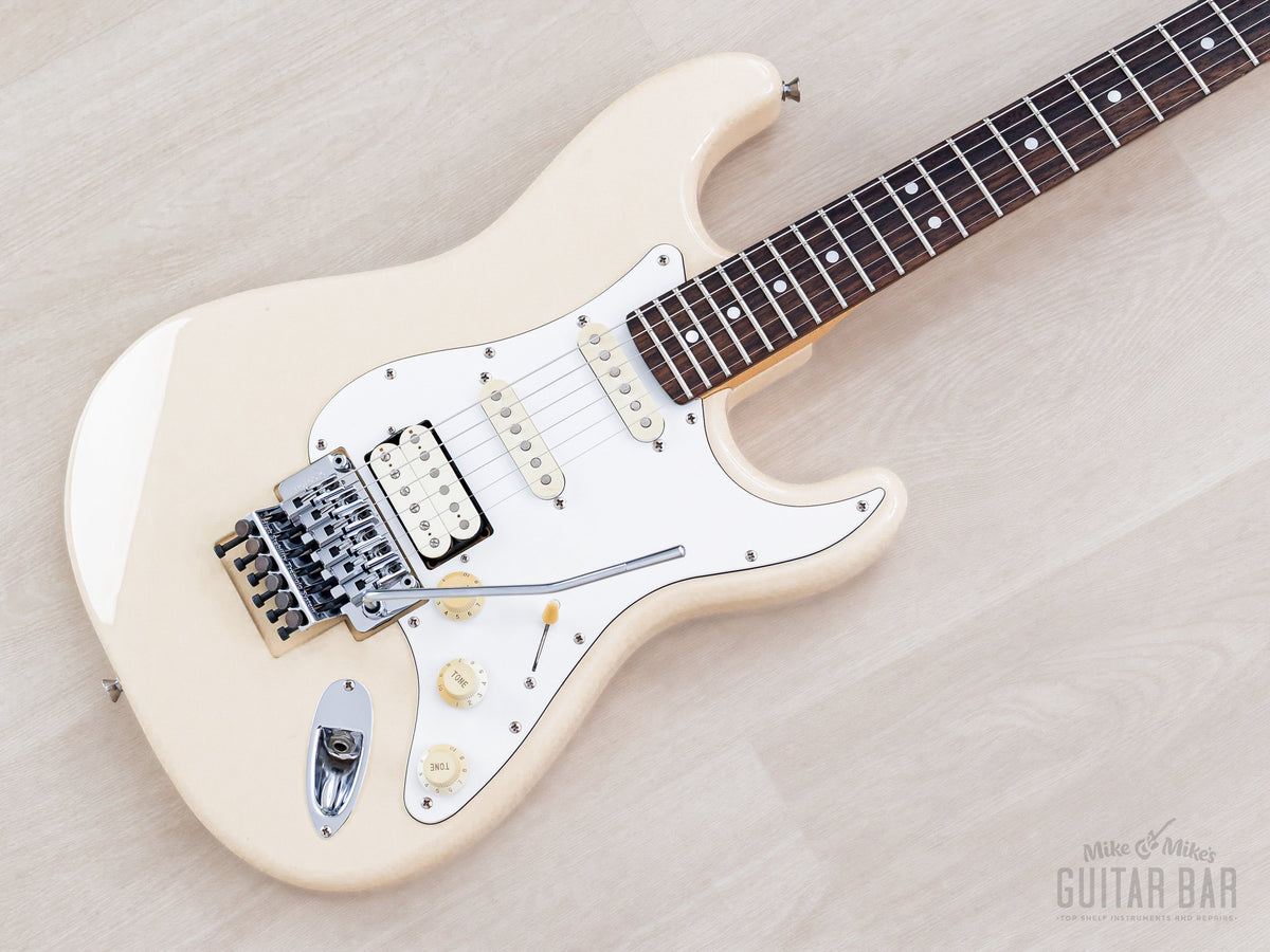 2005 Fender Stratocaster ST72-FR SSH in Olympic White, angled front view