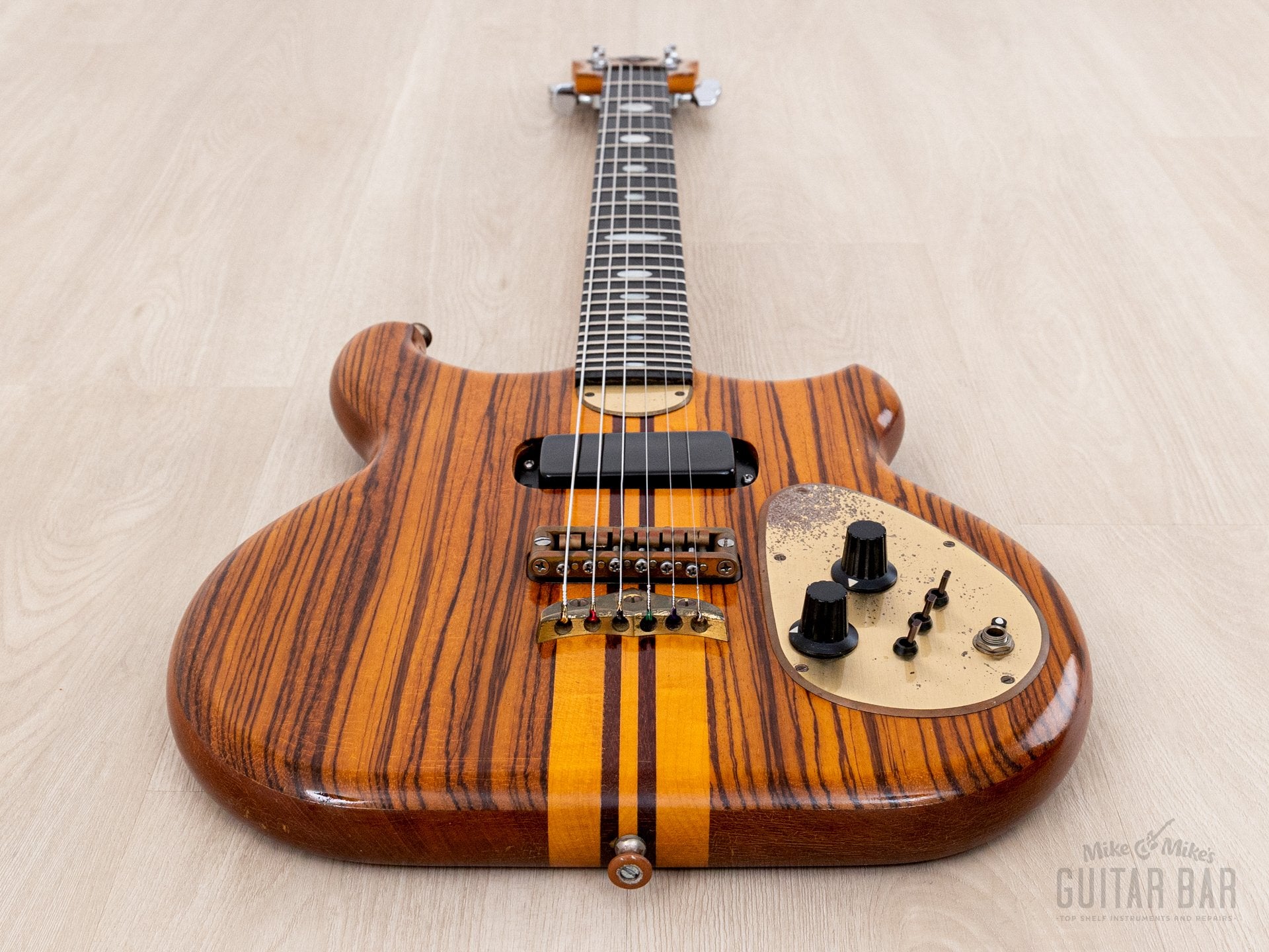 1981 Alembic Distillate Vintage Electric Guitar Zebrawood, 100% Origin