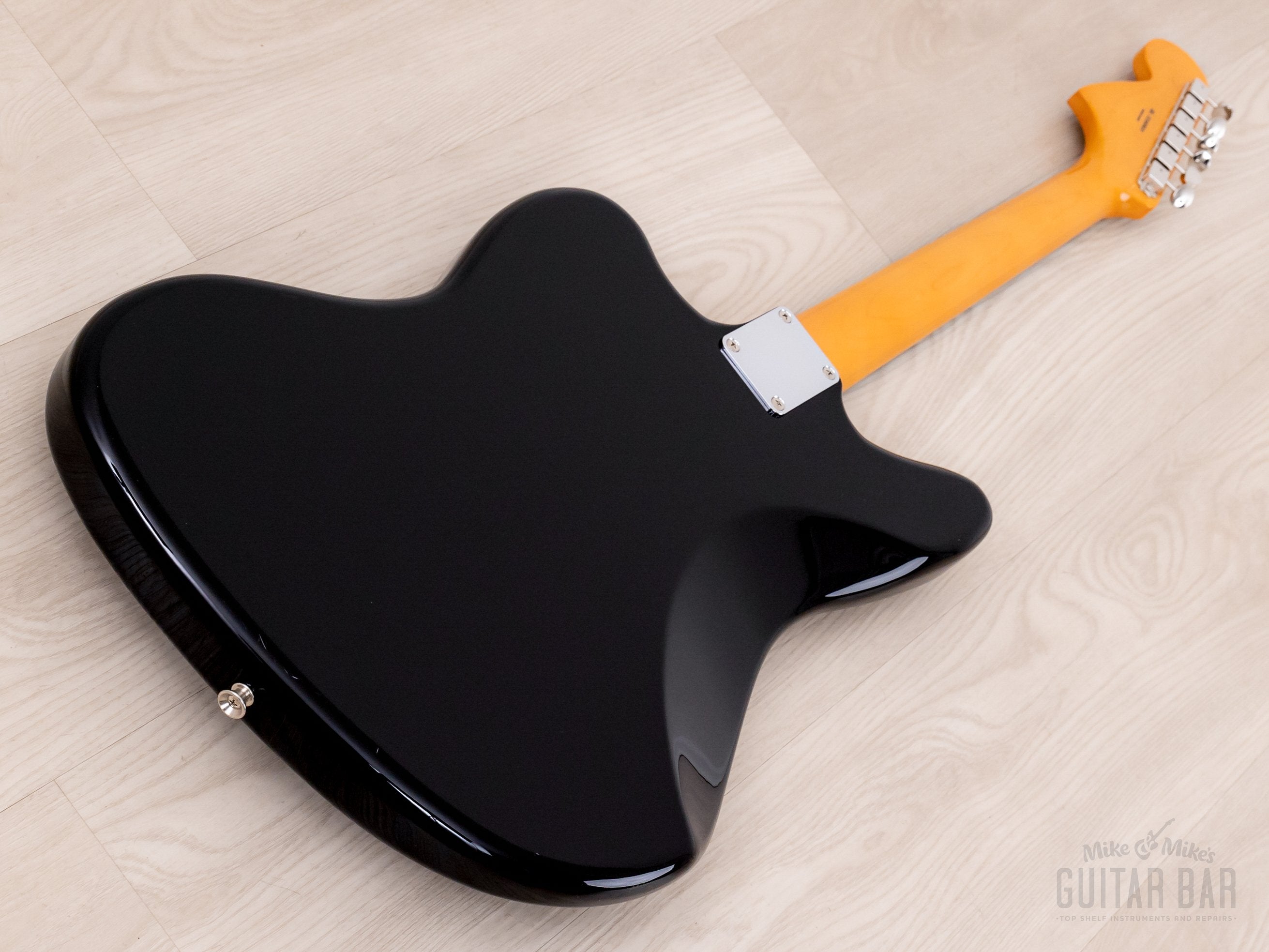 2024 Fender Traditional II 60s Jaguar Black w/ Gold Guard, Ishibashi F