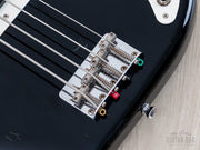2002 Fender '57 Precision Bass PB57-53 Black, bridge close-up
