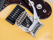Mosrite '65 PW #60 bridge and sandcast Vibramute vibrato close-up