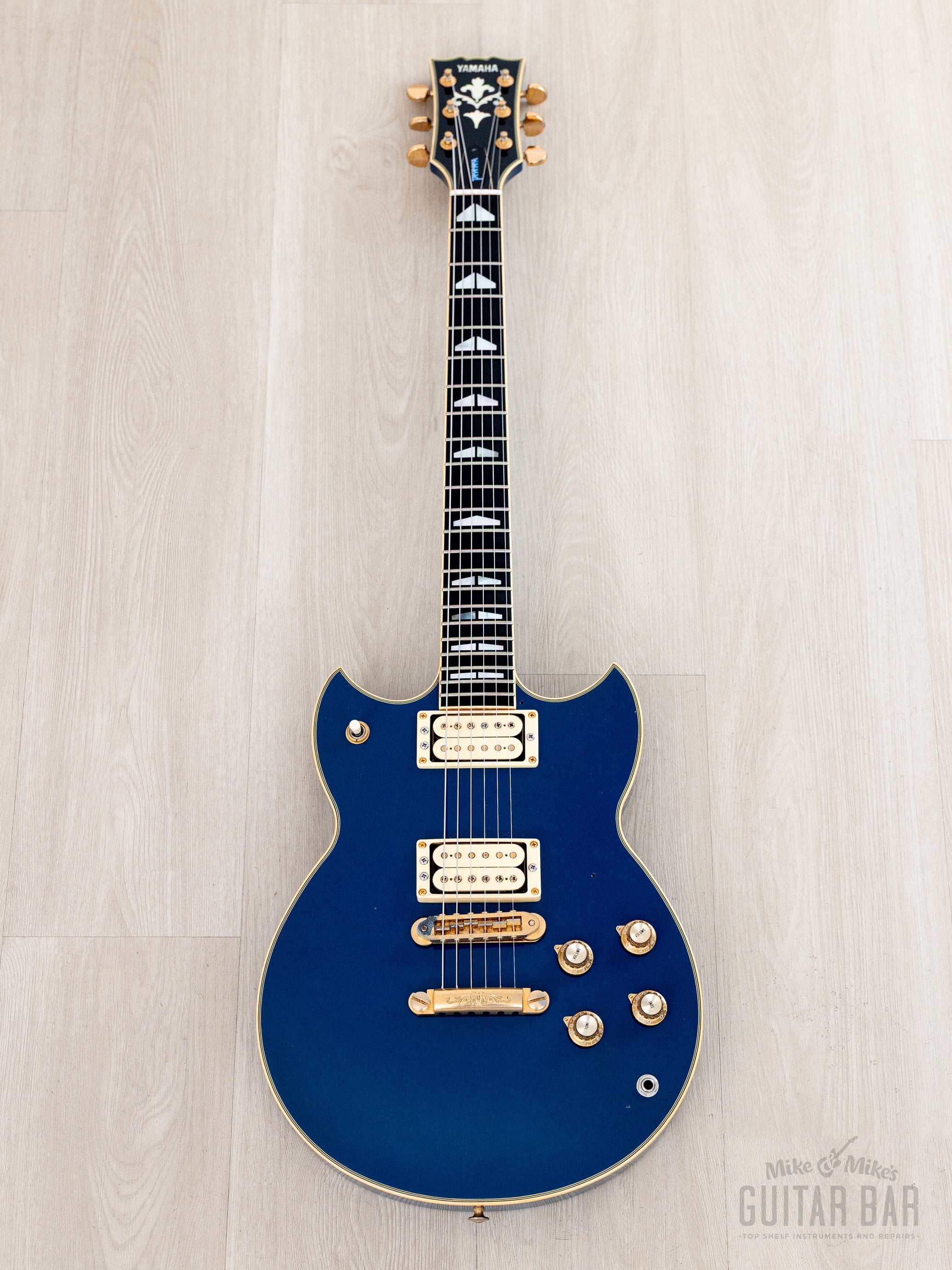 1998 Yamaha Takanaka Signature SG-2000MT Lagoon Blue, Near-Mint w/ Cas