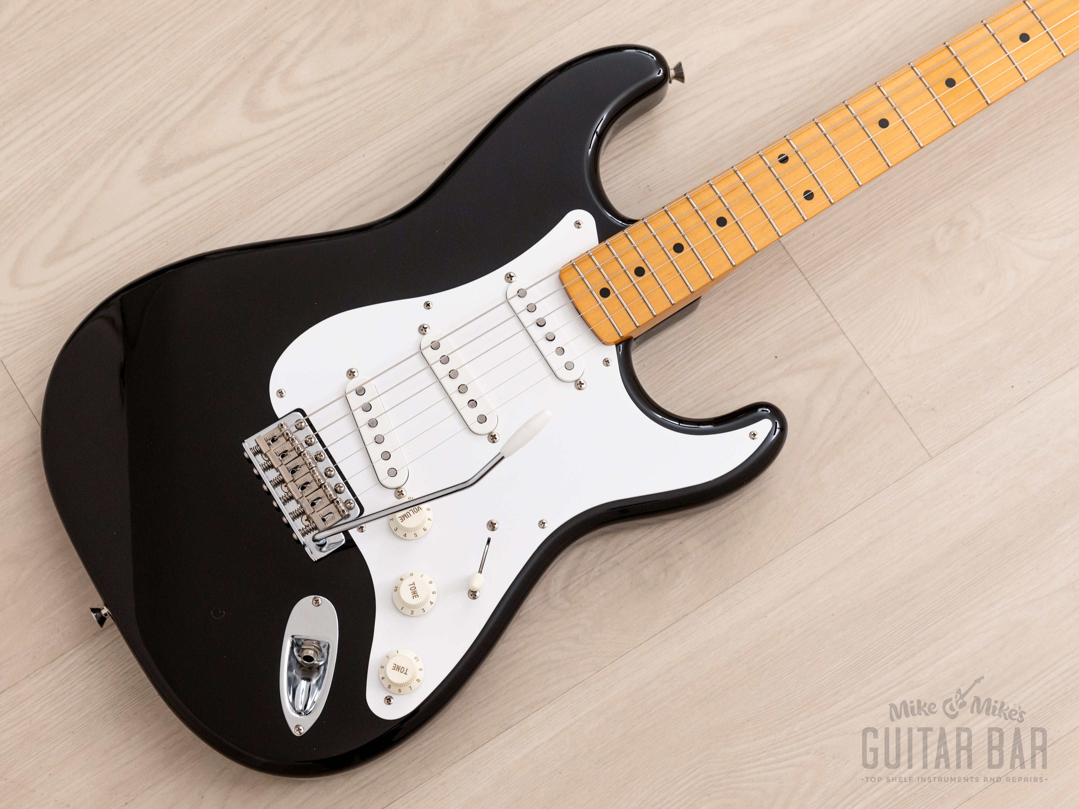 2008 Fender Stratocaster '57 Vintage Reissue ST57-TX Black w/ USA Pick