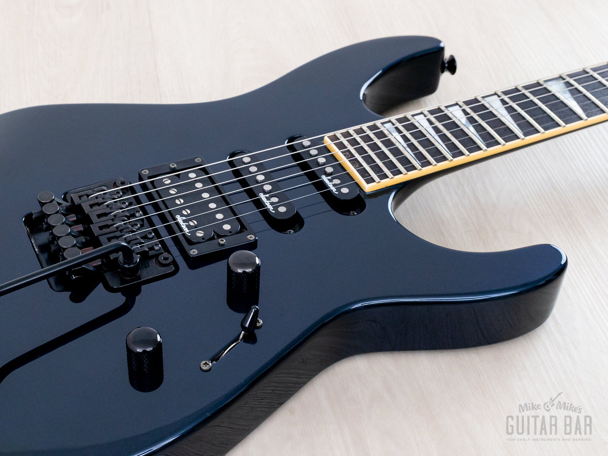 Body close-up with pickups and Floyd Rose-licensed tremolo