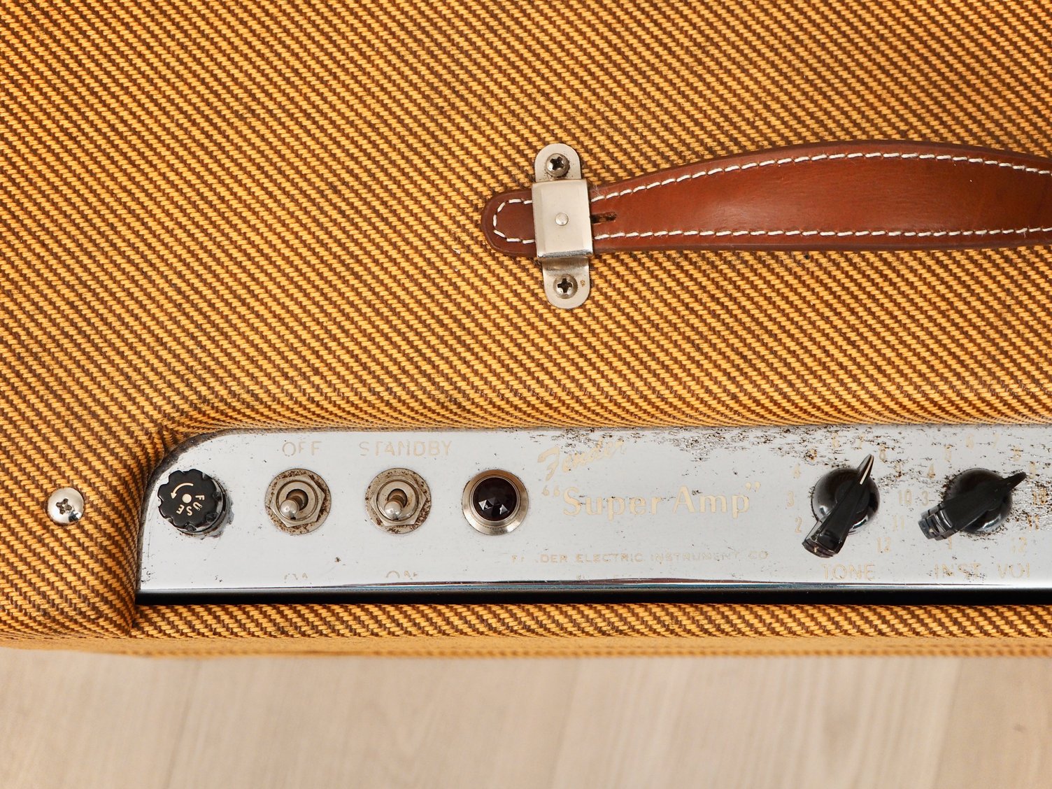 1954 Fender Super Tweed Wide Panel Vintage Tube Amp 2x10 w/ Jensen P10R, 5D4