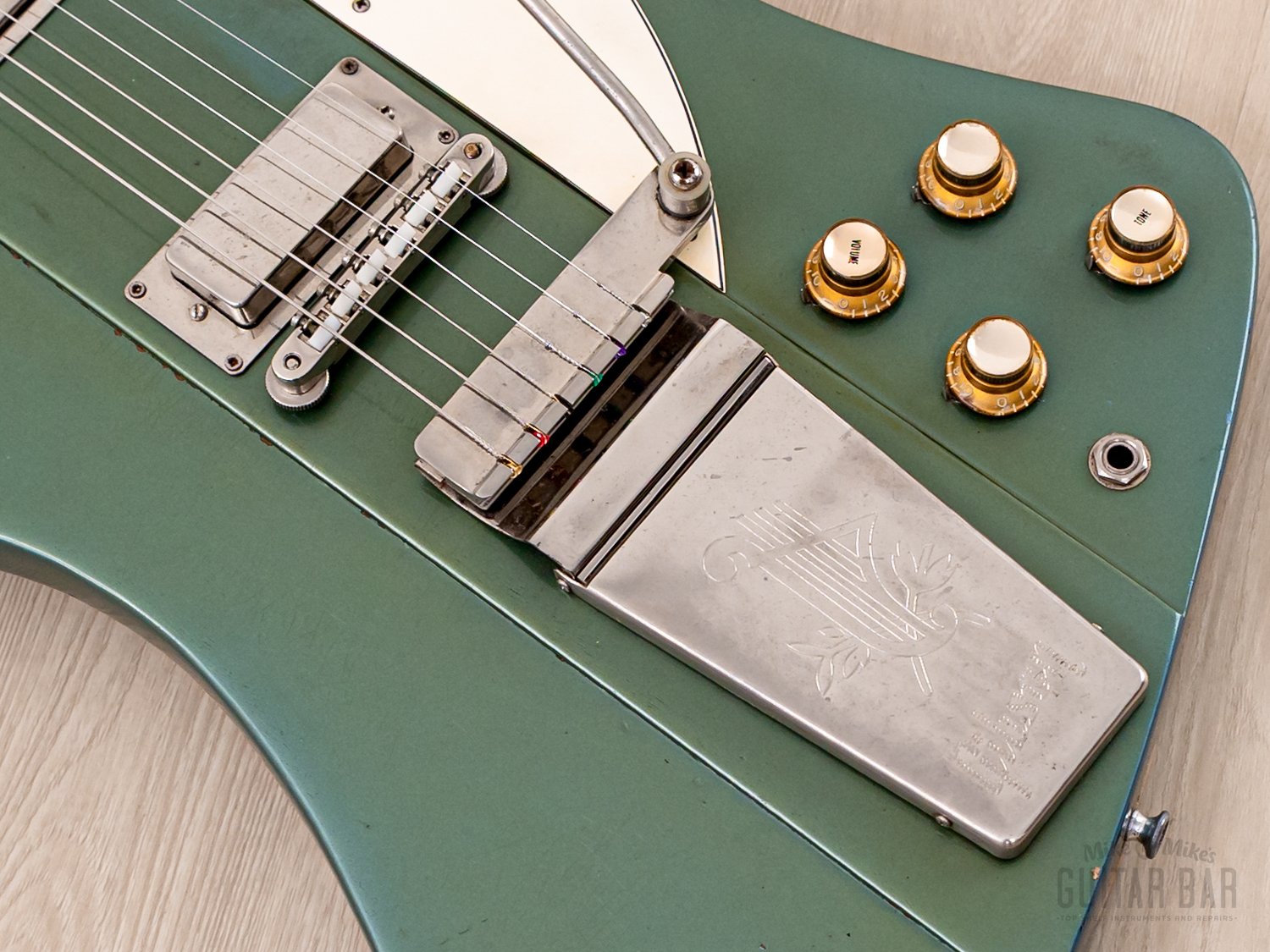 1963 Gibson Firebird V Reverse Body Pelham Blue Vintage Guitar w/ Case, The Hives Howlin' Pelle Almqvist