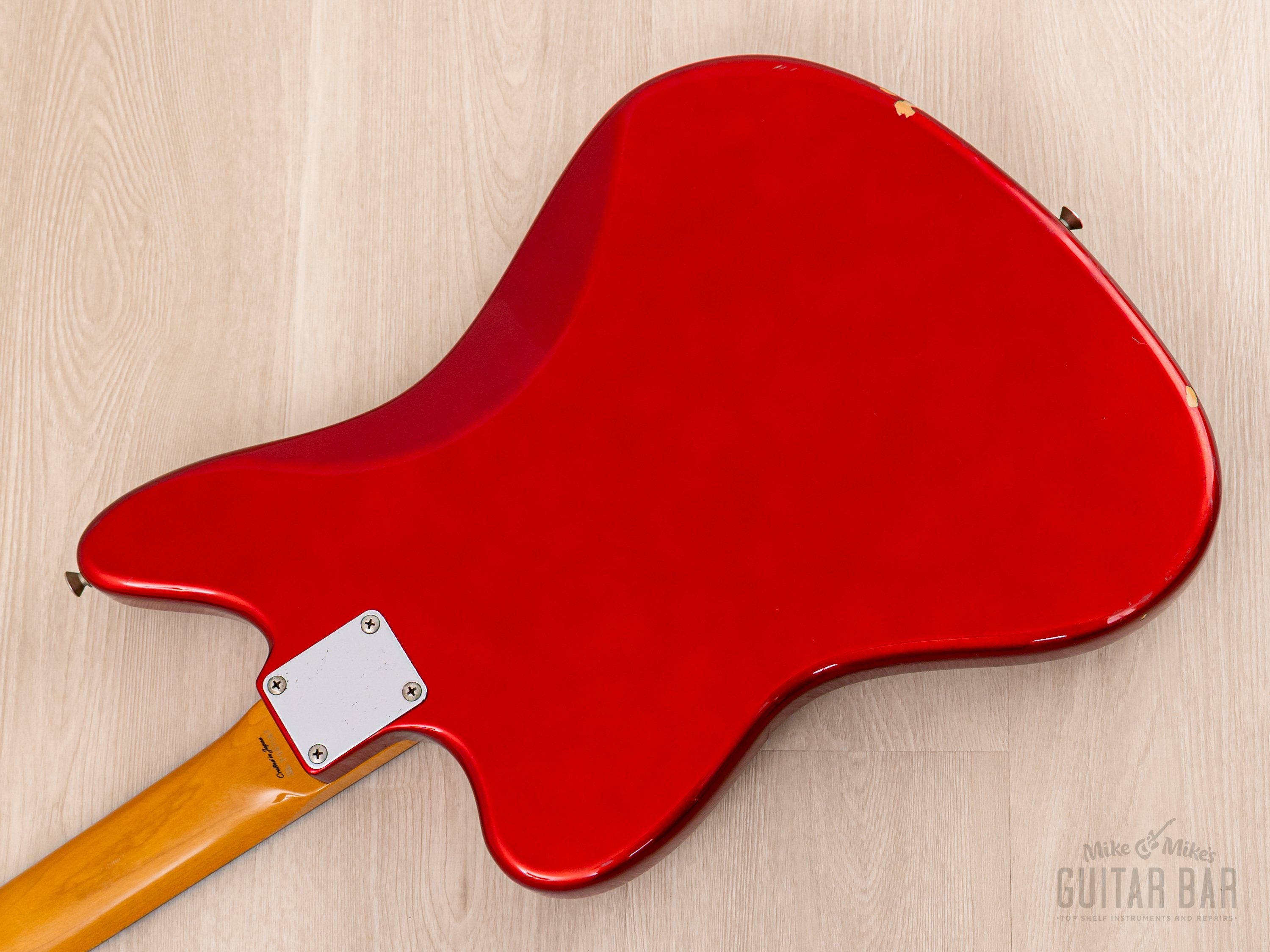 1999 Fender Jaguar '62 Vintage Reissue JG66-85 Candy Apple Red + Headstock, Japan CIJ