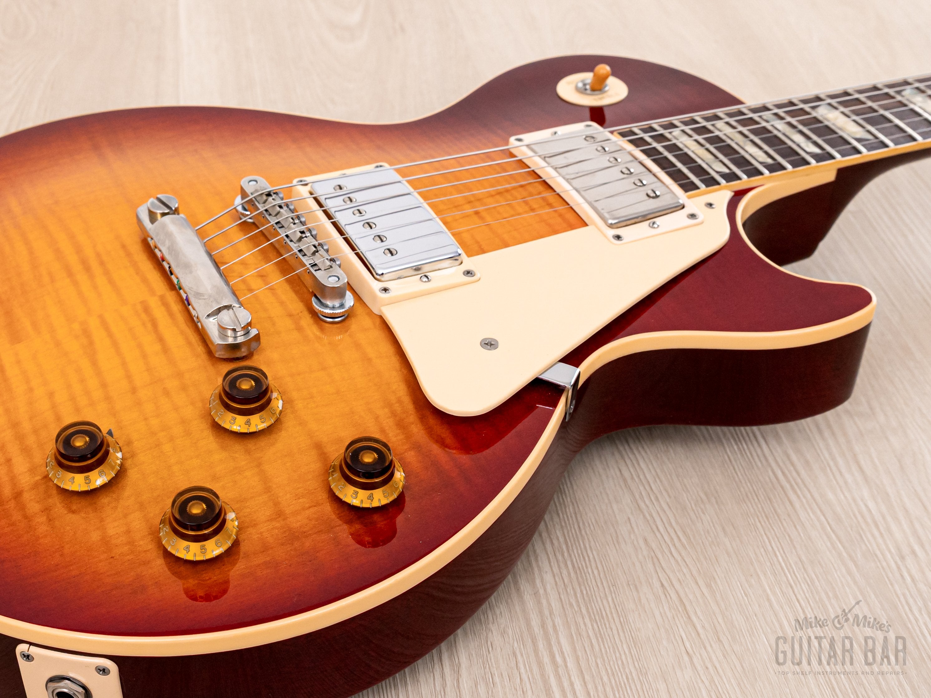 1989 GIbson Les Paul Standard Flame Top Heritage Cherry Sunburst w/ Pearly Gates PAFs, Case