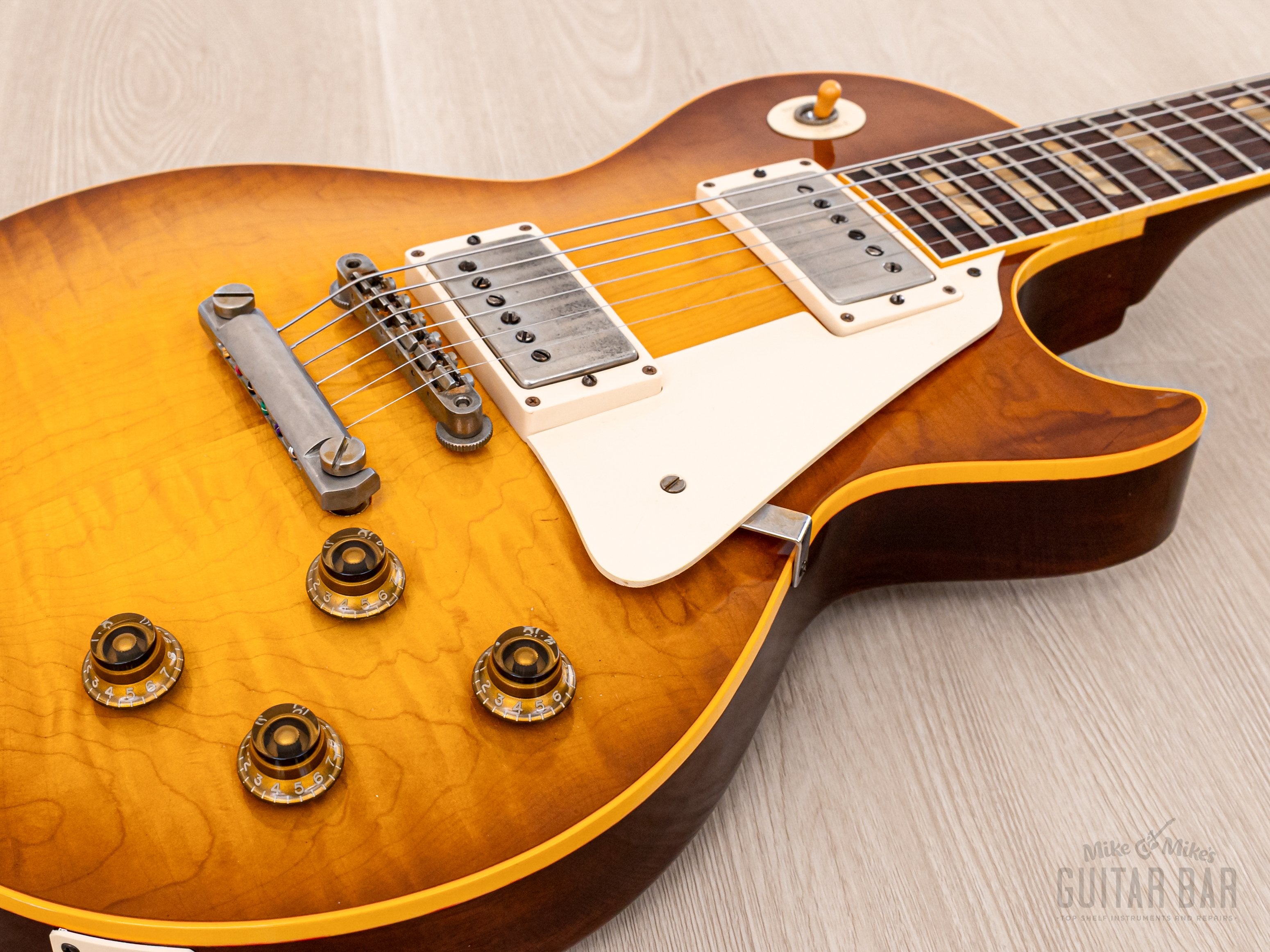 2022 Tom Bartlett 1959 Les Paul Standard ‘Burst Replica Amber Sunburst w/ Brazilian Board, Dave Stephens PAFs, Case