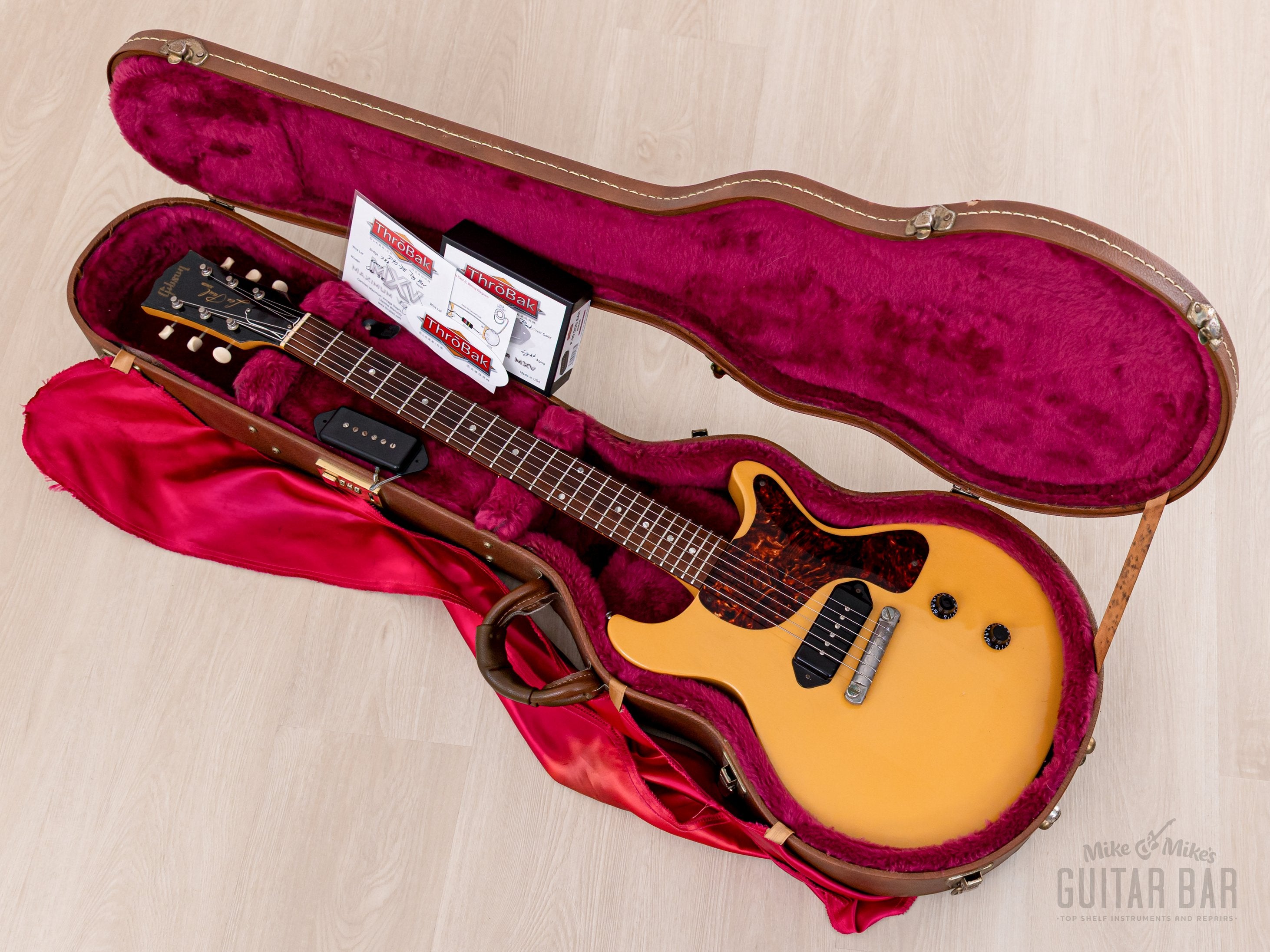1996 Gibson Limited Edition Les Paul Junior Double Cut TV Yellow Yamano-Spec w/ ThroBak, Case