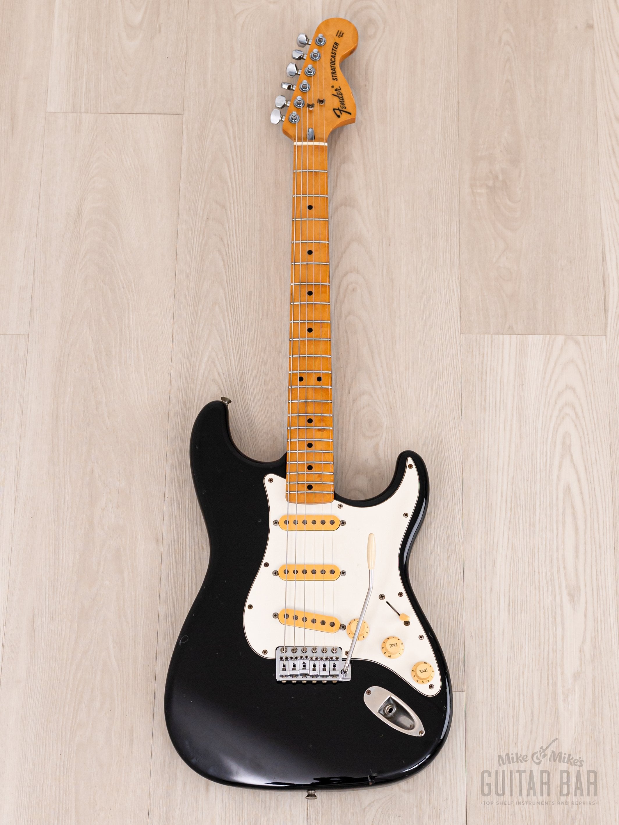 1990 Fender Stratocaster ‘72 Vintage Reissue ST72-500 Black, Japan MIJ Fujigen