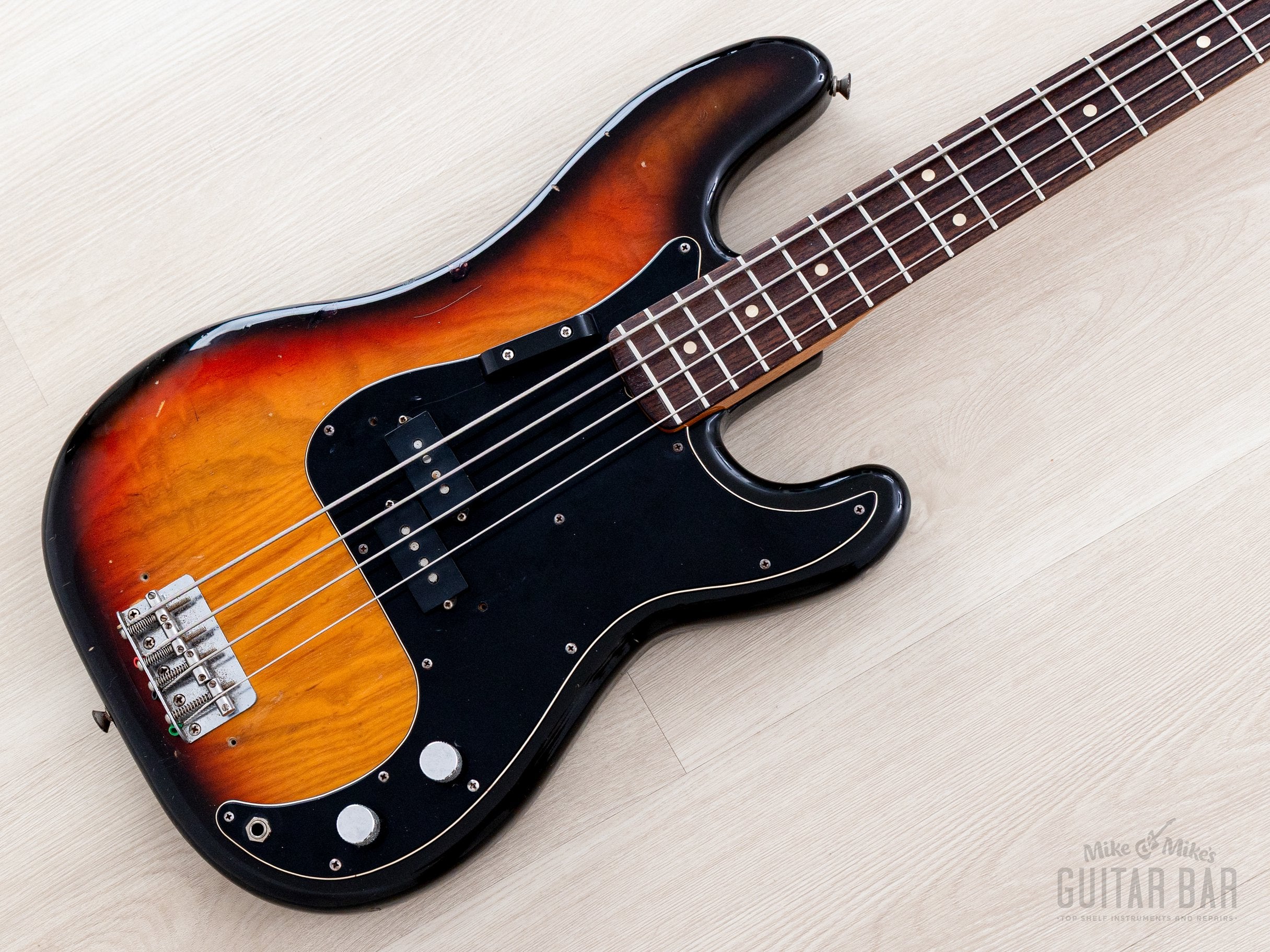 1978 Fender Precision Bass Sunburst Vintage Bass, 100% Original w/ Cas
