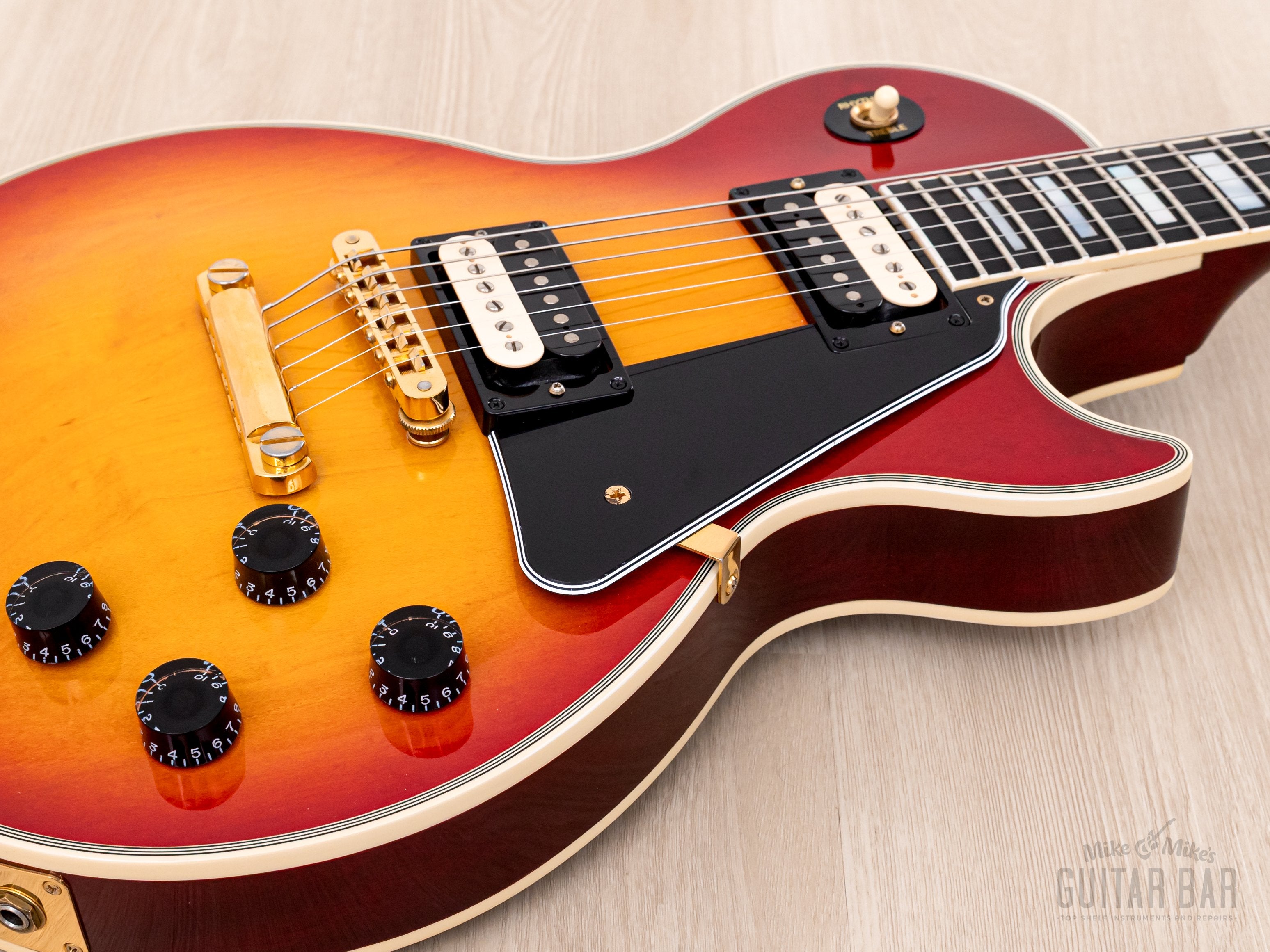 1990 Gibson Les Paul Custom Heritage Cherry Sunburst, Near-Mint w/ Zebra '57 Classic PAFs, Case