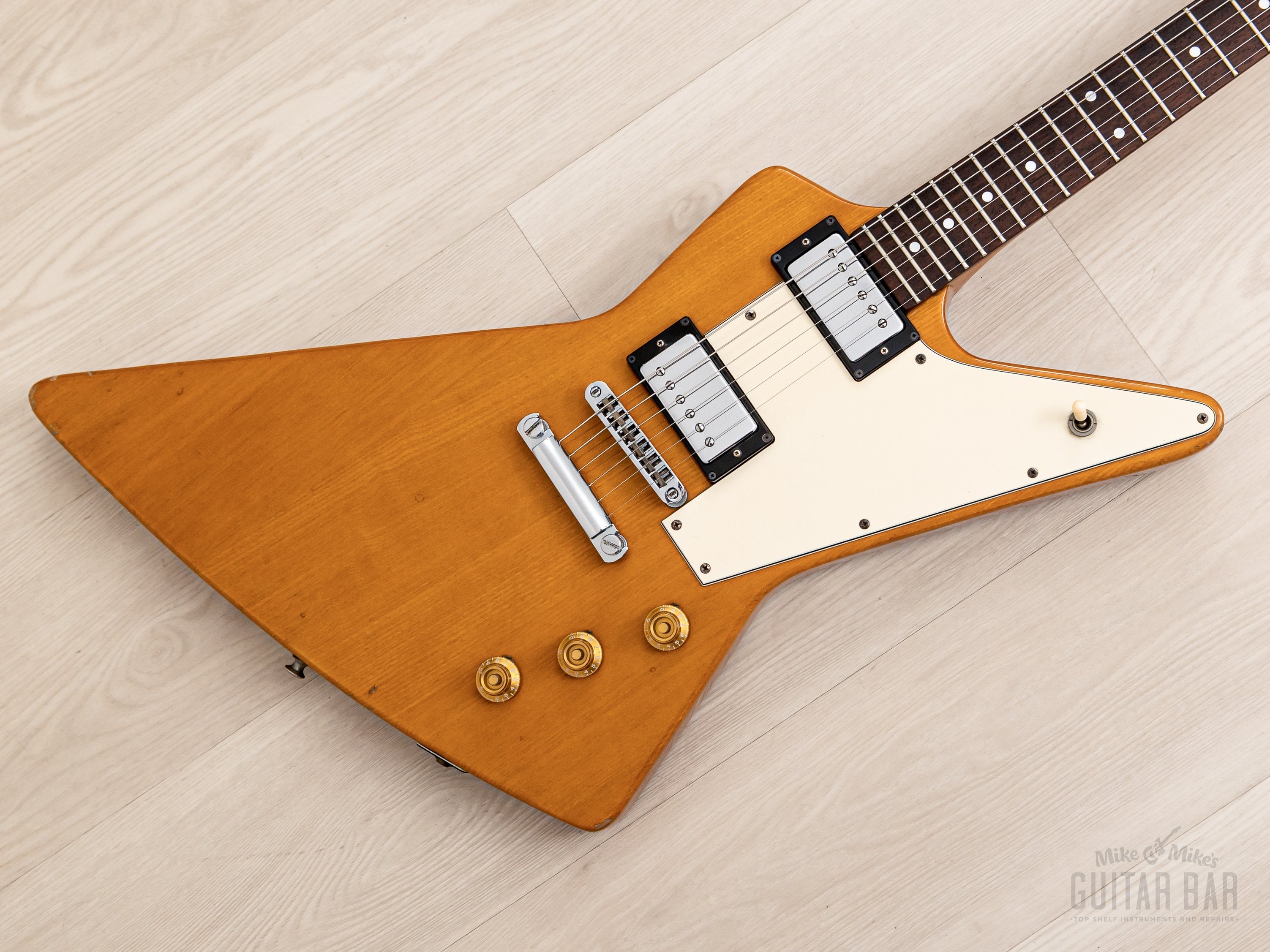 1978 Greco EX800 Explorer Vintage Electric Guitar, Destroyer 2459 w/ Case, Japan Fujigen
