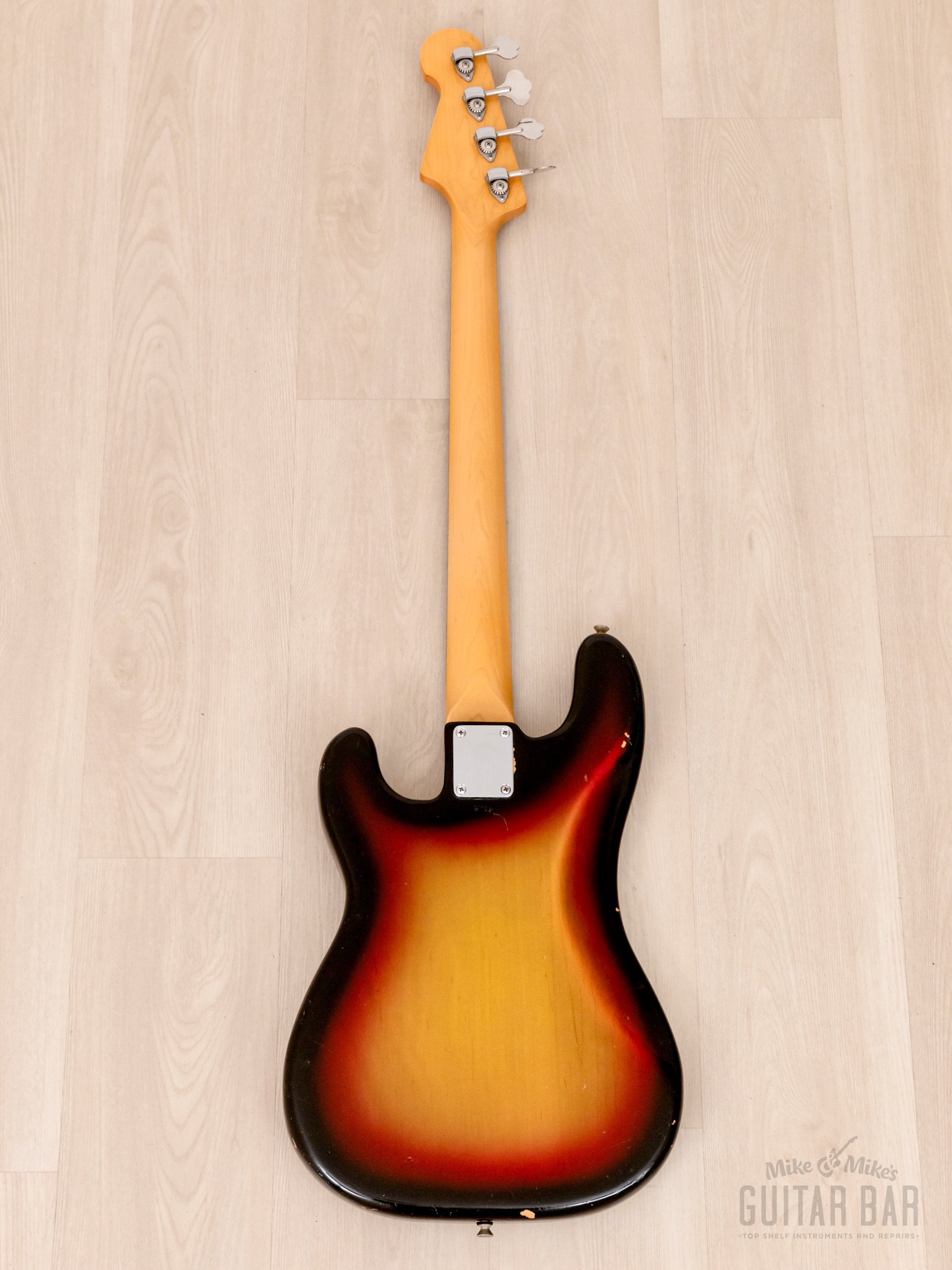 1970s Fender Precision Bass Body w/ USA Custom Neck & Lindy Fralin Pickups, Sunburst w/ Case