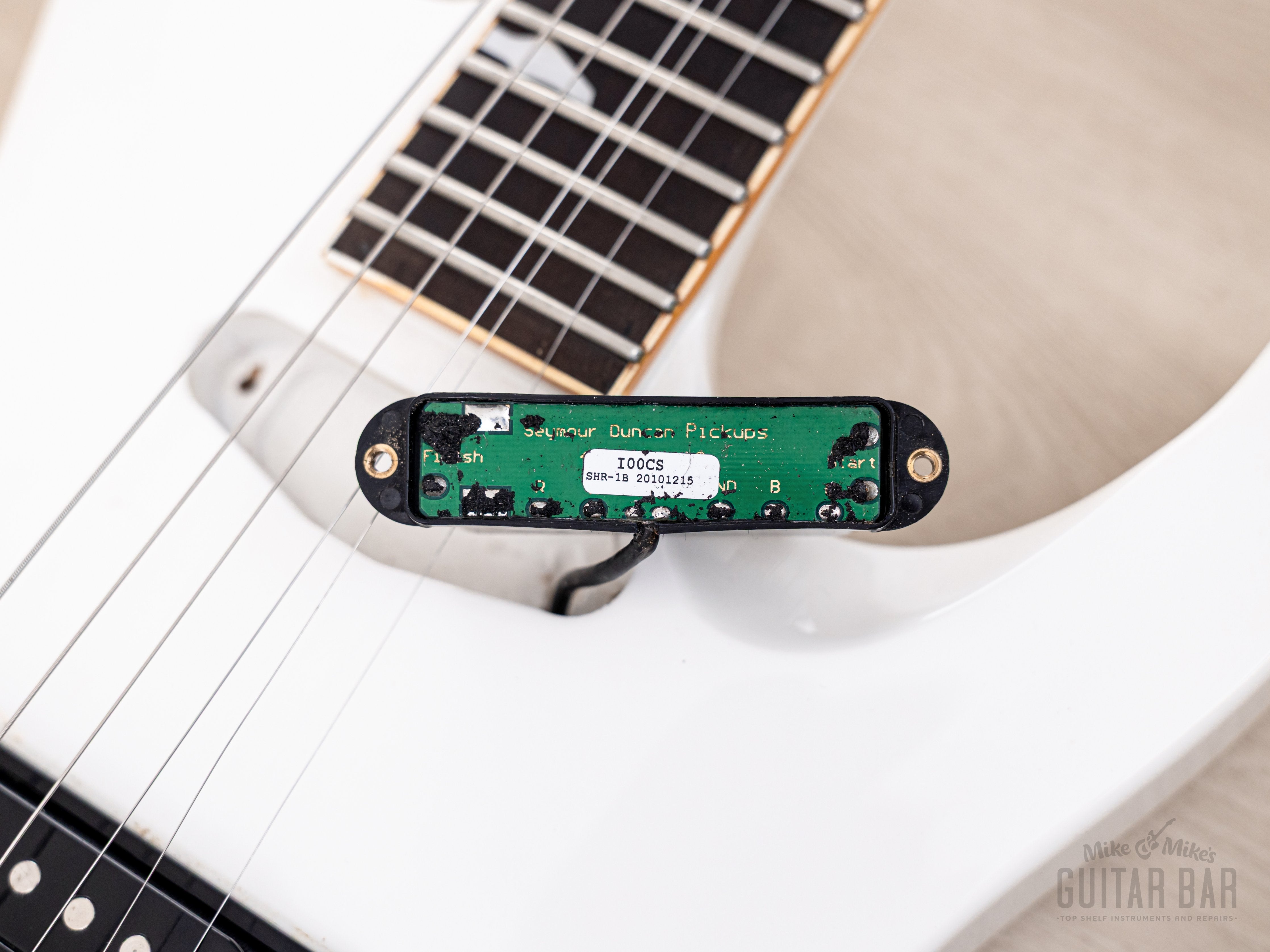 1989 ESP Custom Shop Horizon Custom Vintage Neck Through Guitar White, Near-Mint w/ Floyd Rose, Seymour Duncan