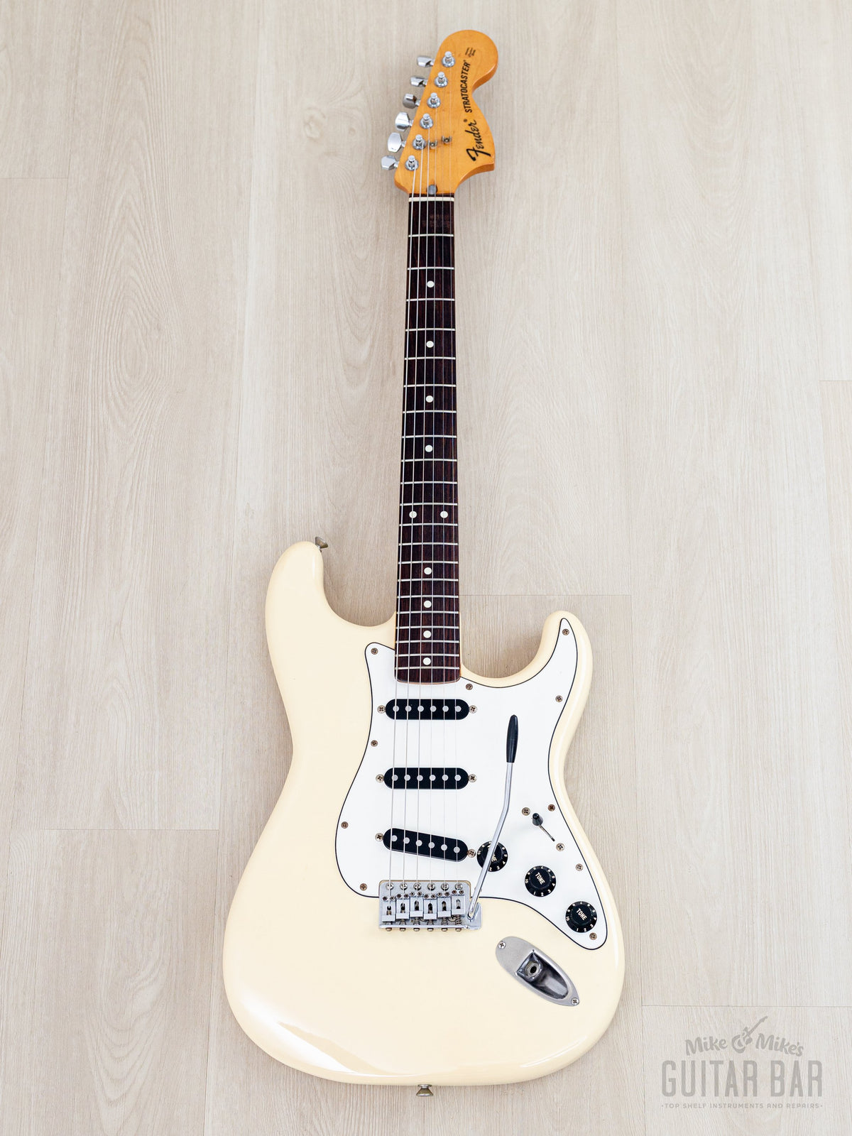 1985 Fender ST72-55 Stratocaster Olympic White, full front view