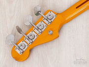 2002 Fender '57 Precision Bass PB57-53 Black, headstock back with clover tuners