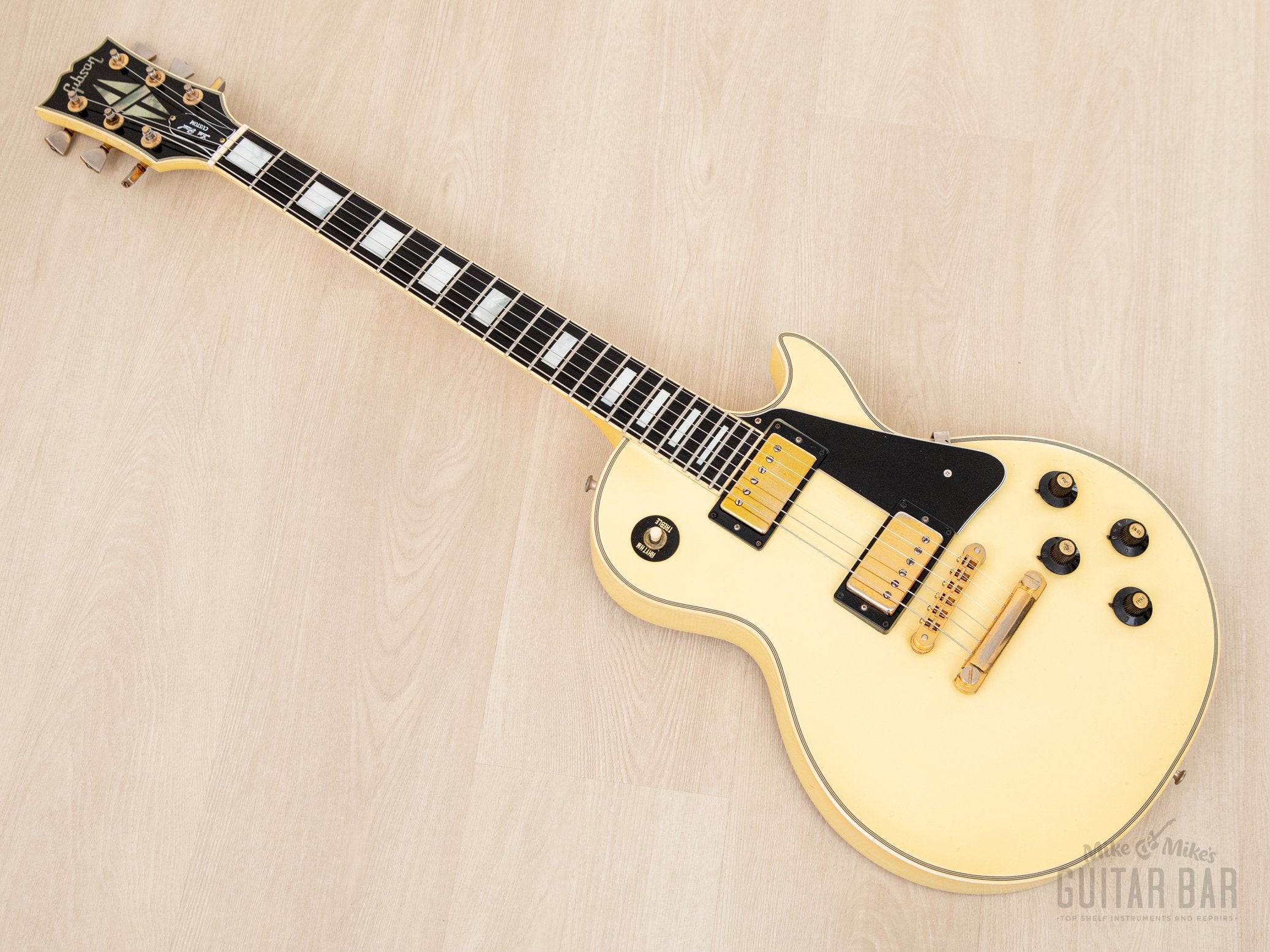 1974 Gibson Les Paul Custom Vintage Guitar Alpine White w/ Case, Randy Rhoads