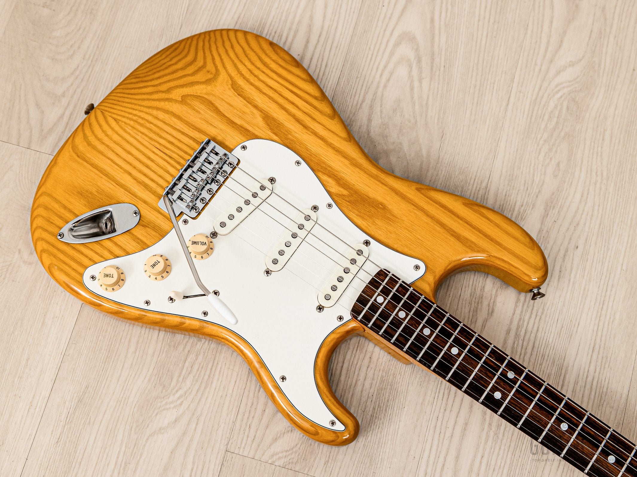 1986 Fender '72 Stratocaster ST72-115 Natural Ash, Near-Mint w/ USA Pickups & Case, Japan MIJ Fujigen