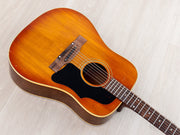 1965 Gibson B-45-12 Cherry Sunburst top, angled view from lower bout