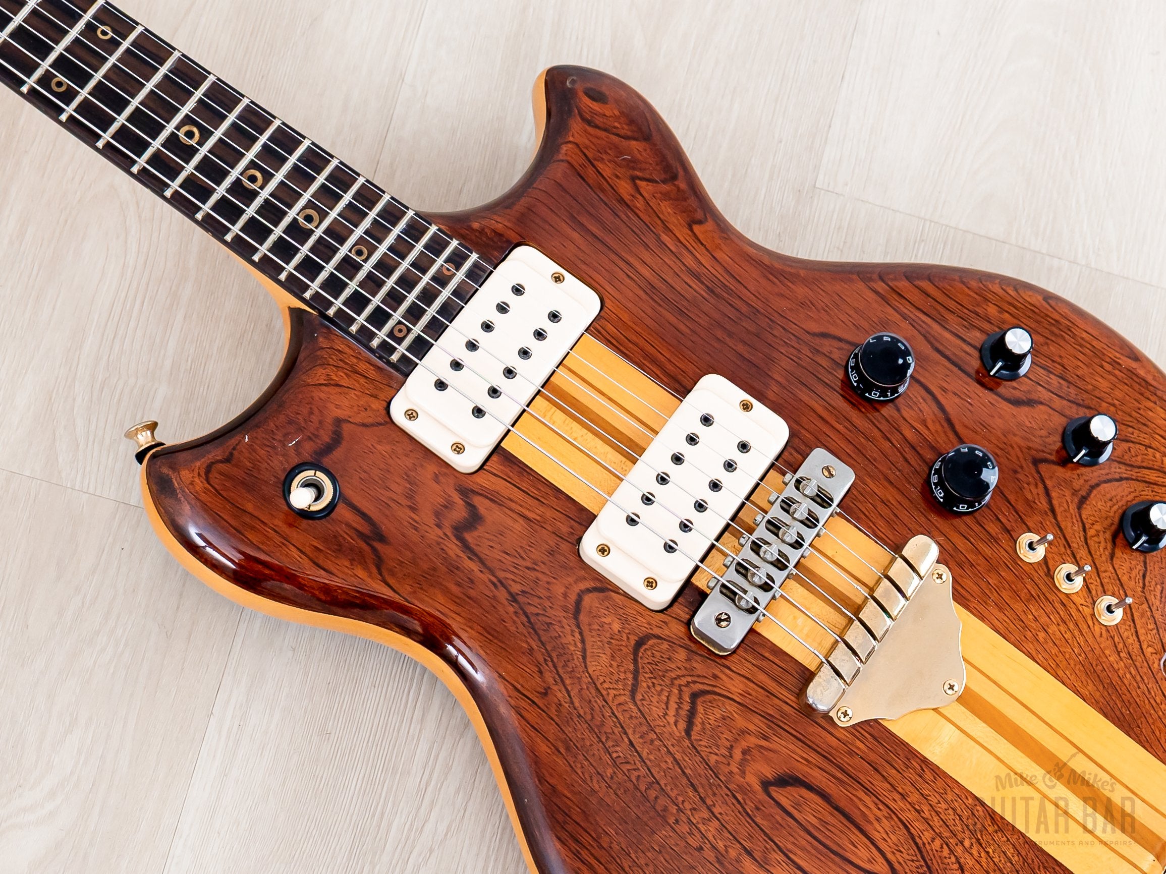 ★送料無料★Greco GV-90 MH★OLD Seymour Duncan 1978 Greco GO1400 Speed Way Vintage Neck Through Guitar Dark Stain, Ne