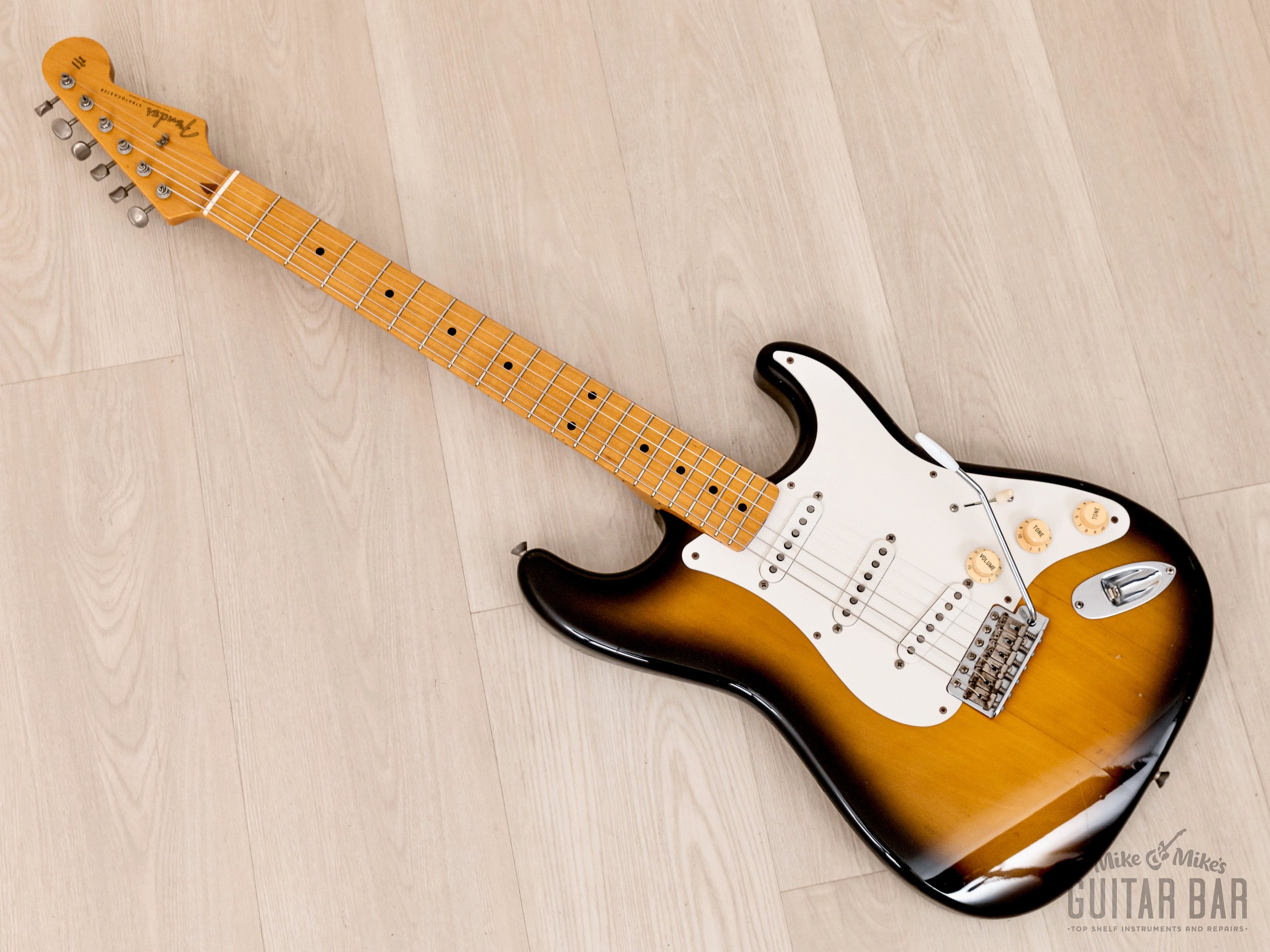 2002 Fender Stratocaster '57 Vintage Reissue ST57-58US Sunburst w/ USA Pickups, Japan CIJ