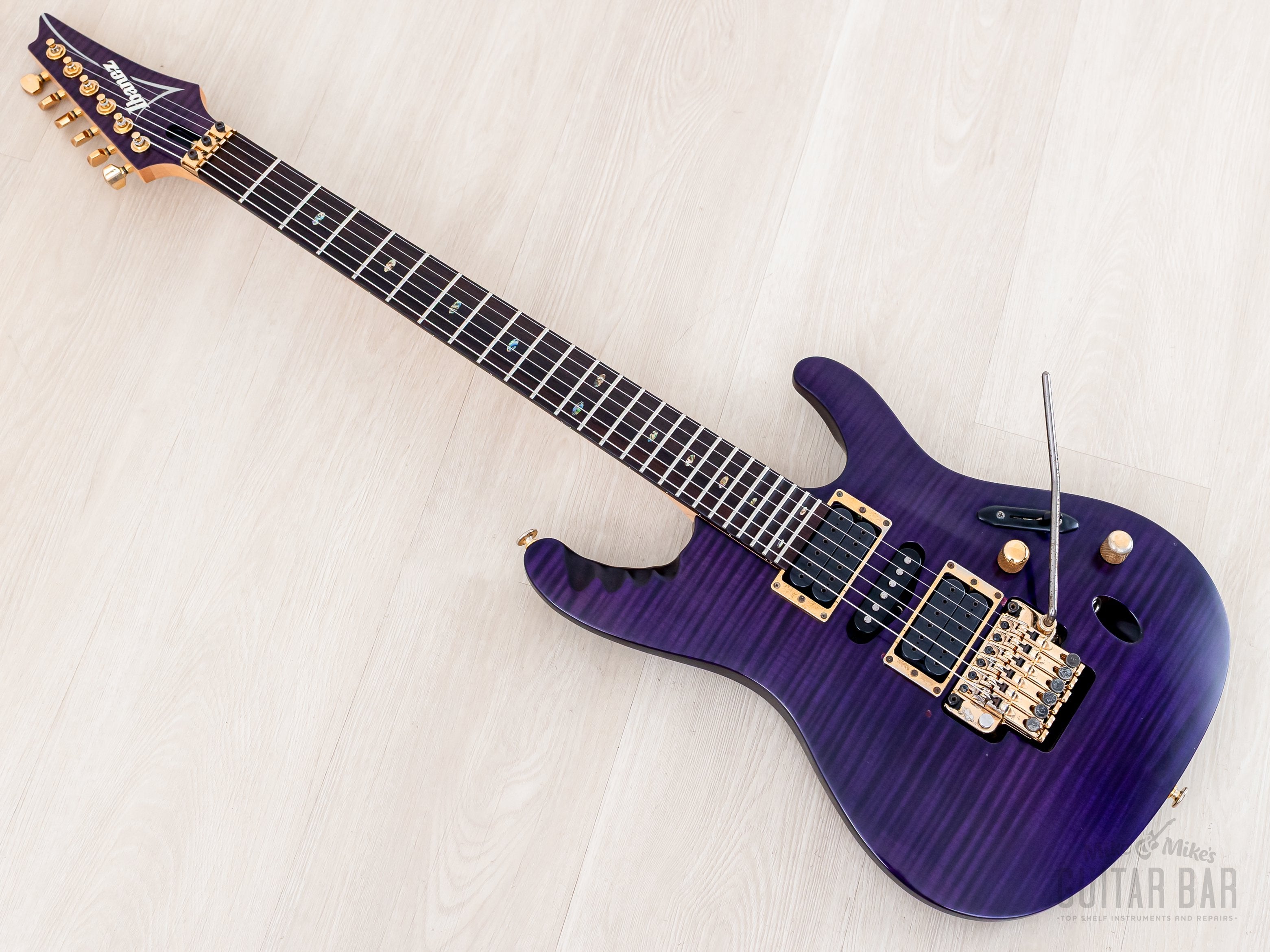 2008 Ibanez EGEN18-TVF Herman Li Signature Transparent Violet Flat HSH