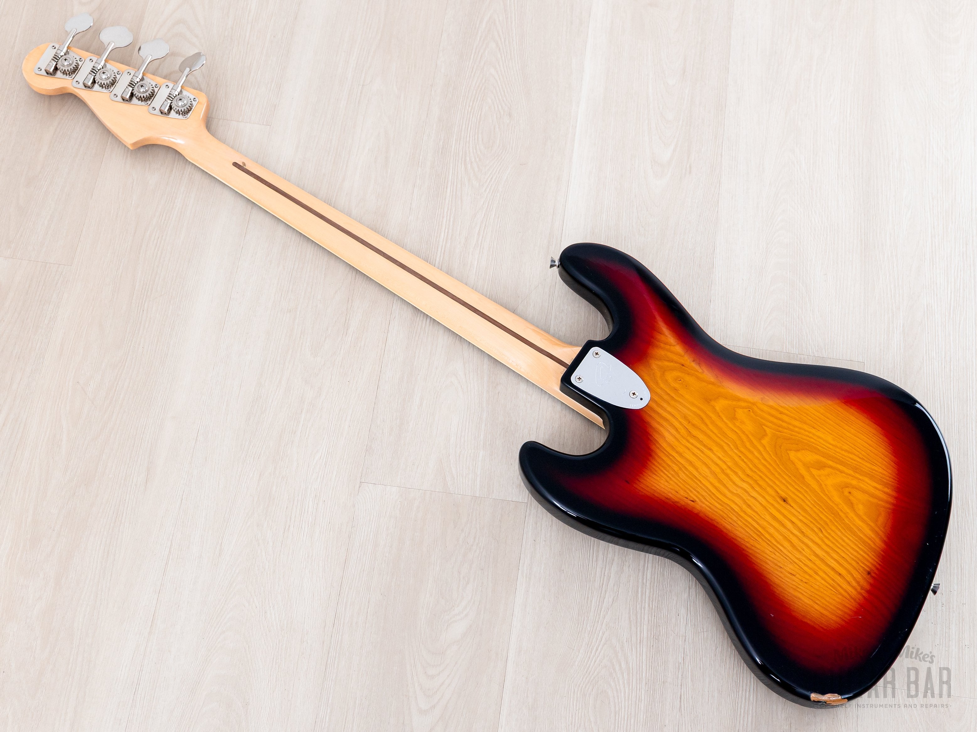 2000 Fender Jazz Bass '75 Vintage Reissue JB75-90US Sunburst Ash, Japa