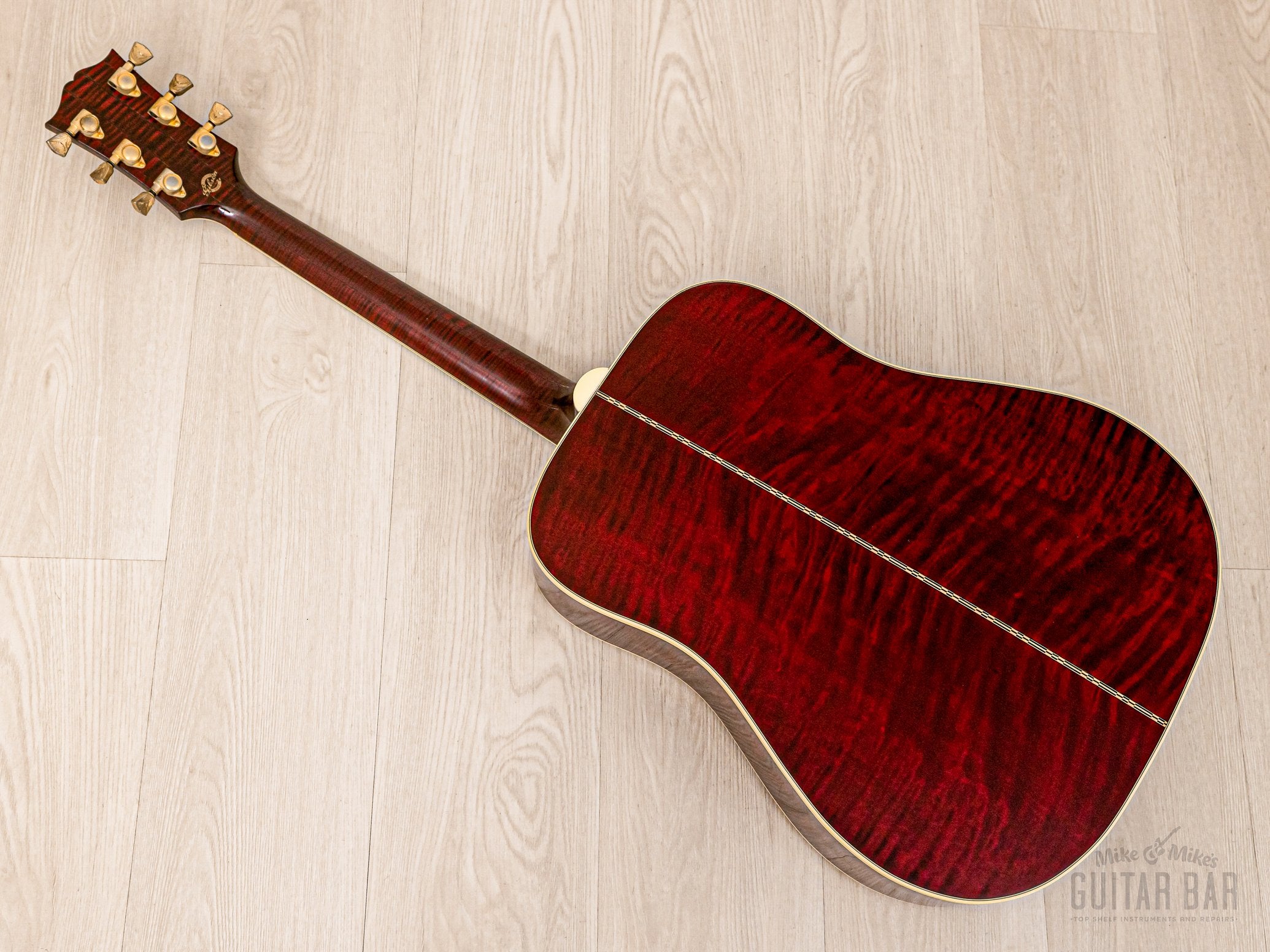 2000 Gibson Doves In Flight Dreadnought Acoustic Guitar Antique Natural w/ Case
