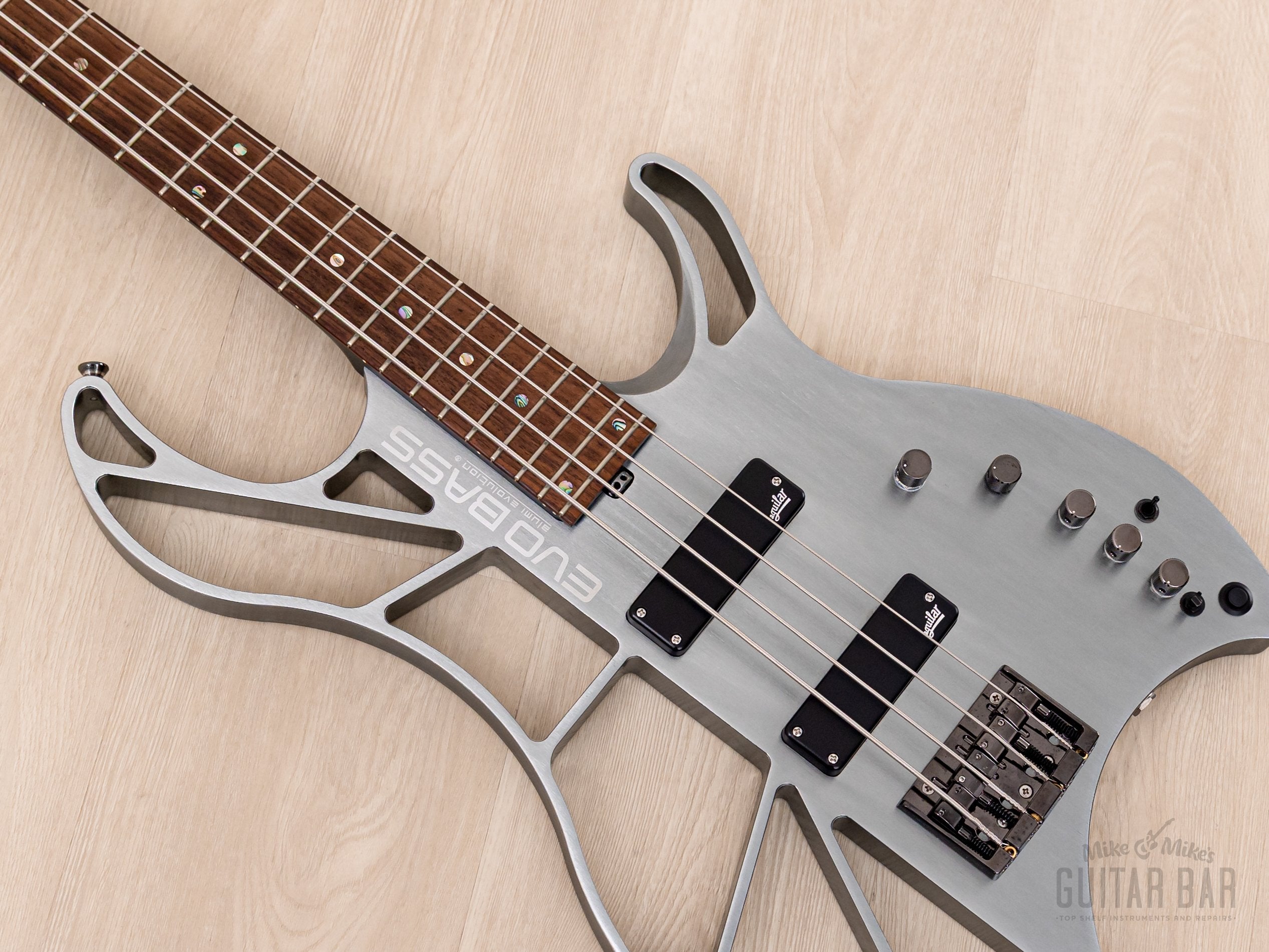 2021 EVO Bass B0101Z-4 Aluminum Body w/ Aguilar Pickups, OPB-3 Active Preamp, Flight Case & Tags