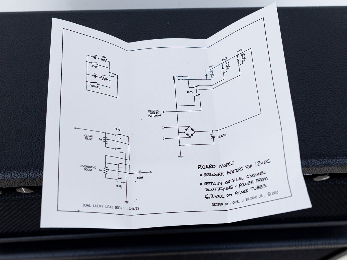Soldano Lucky 13 Solo Boost mod schematic