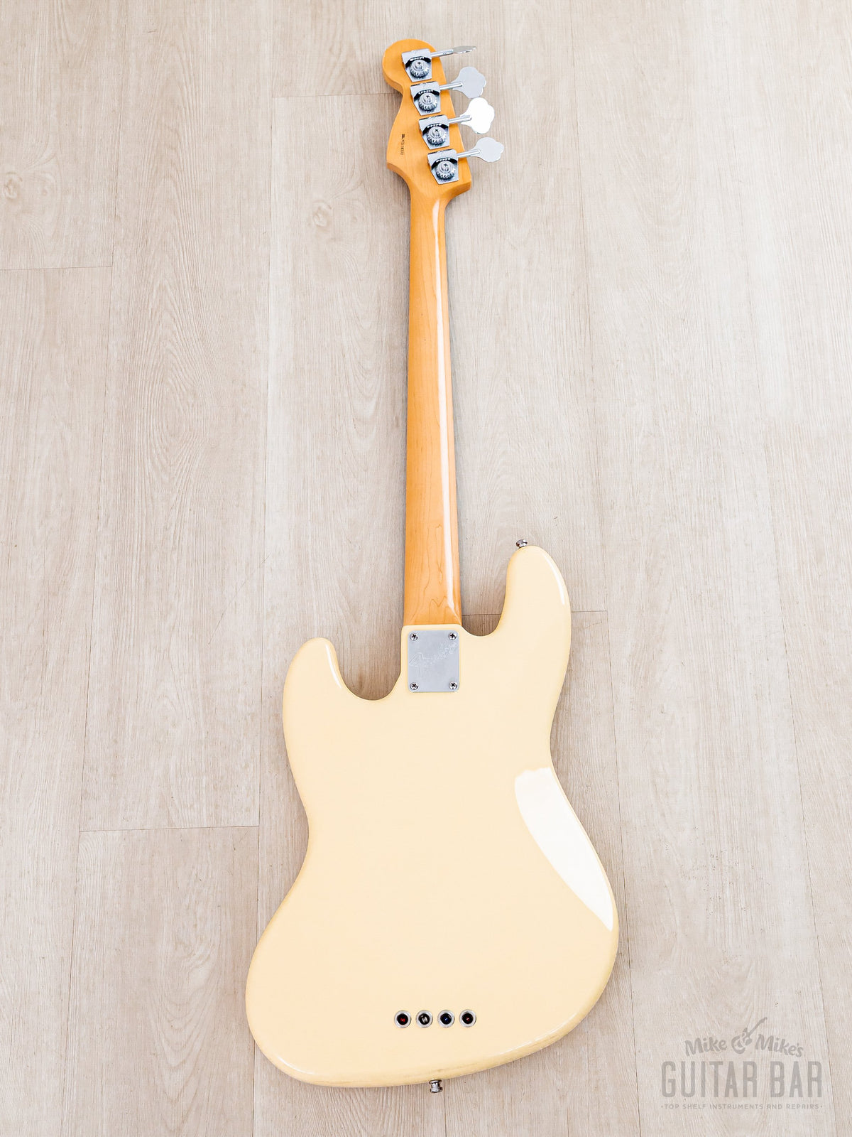 1997 Fender American Standard Jazz Bass Olympic White, full back
