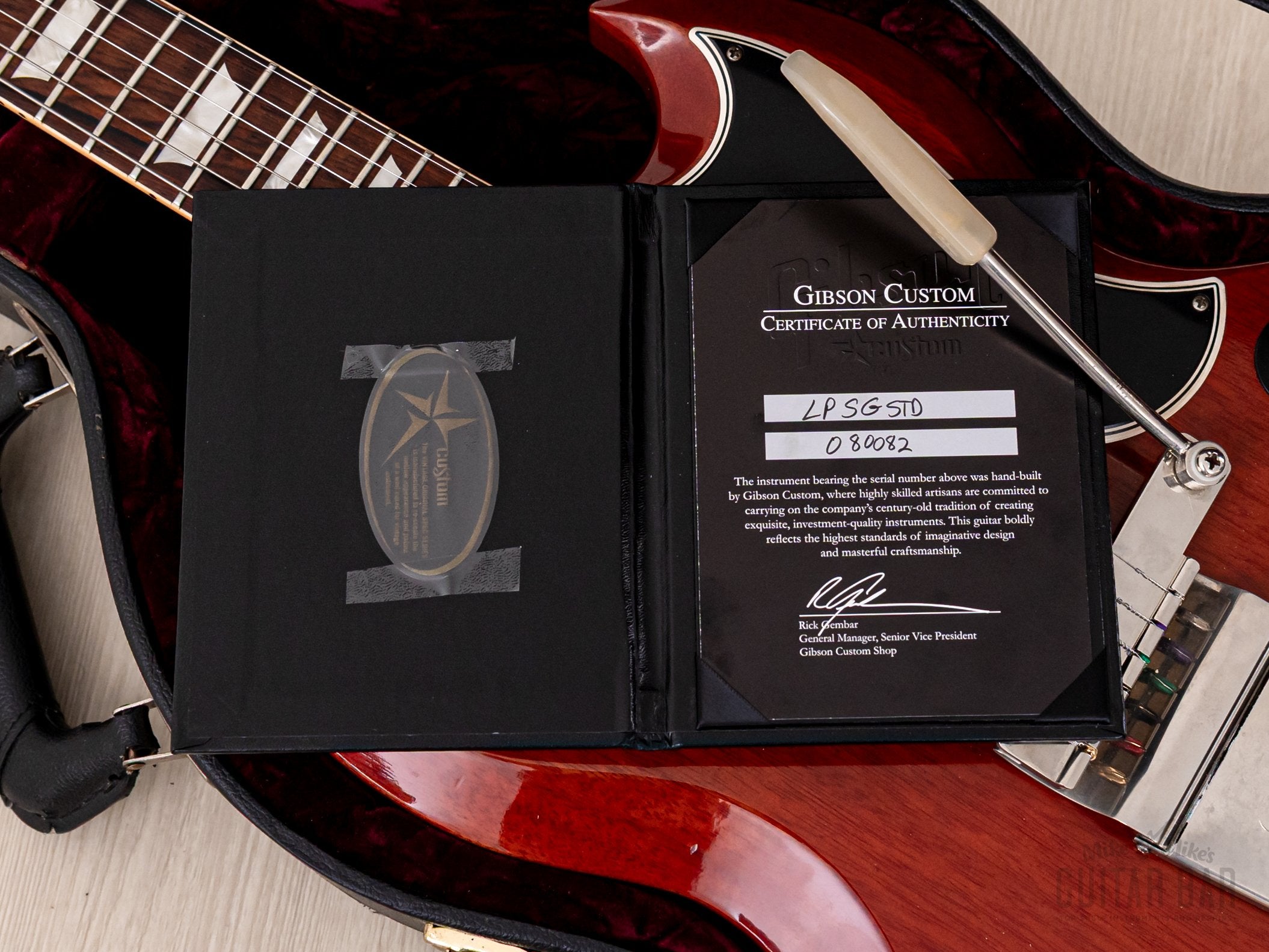 2008 Gibson Custom Shop Historic 1964 SG Standard Aged Cherry VOS w/ Burstbucker PAFs, COA, Case