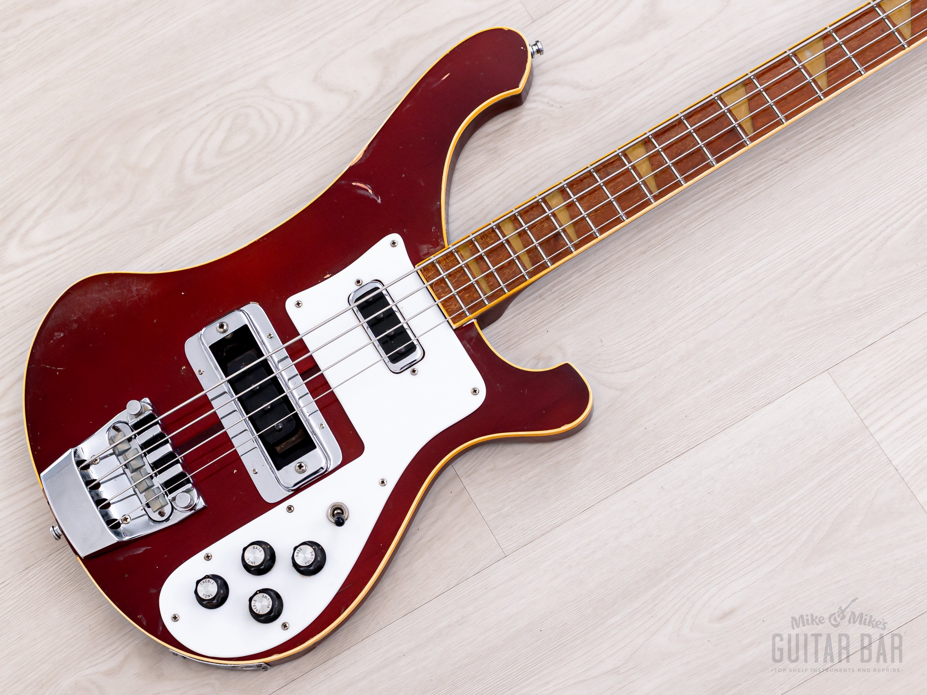 1982 Rickenbacker 4001 Vintage Neck Through Bass Burgundyglo w/ Case