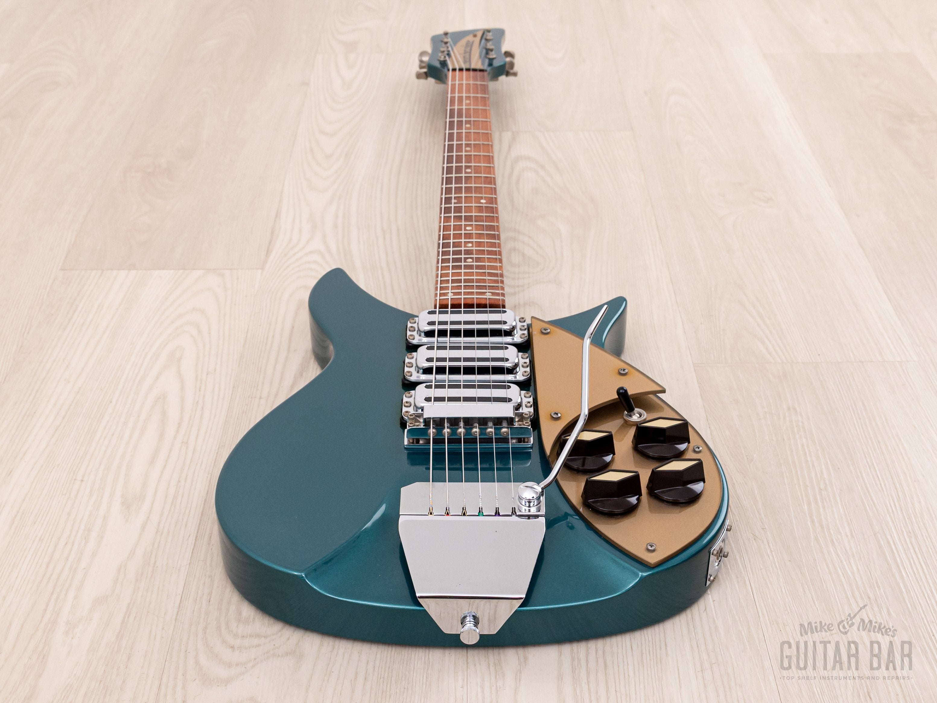 1997 Rickenbacker 355V59 One-Off Custom Order Turquoise w/ Accent Vibrato, Hangtags & Case