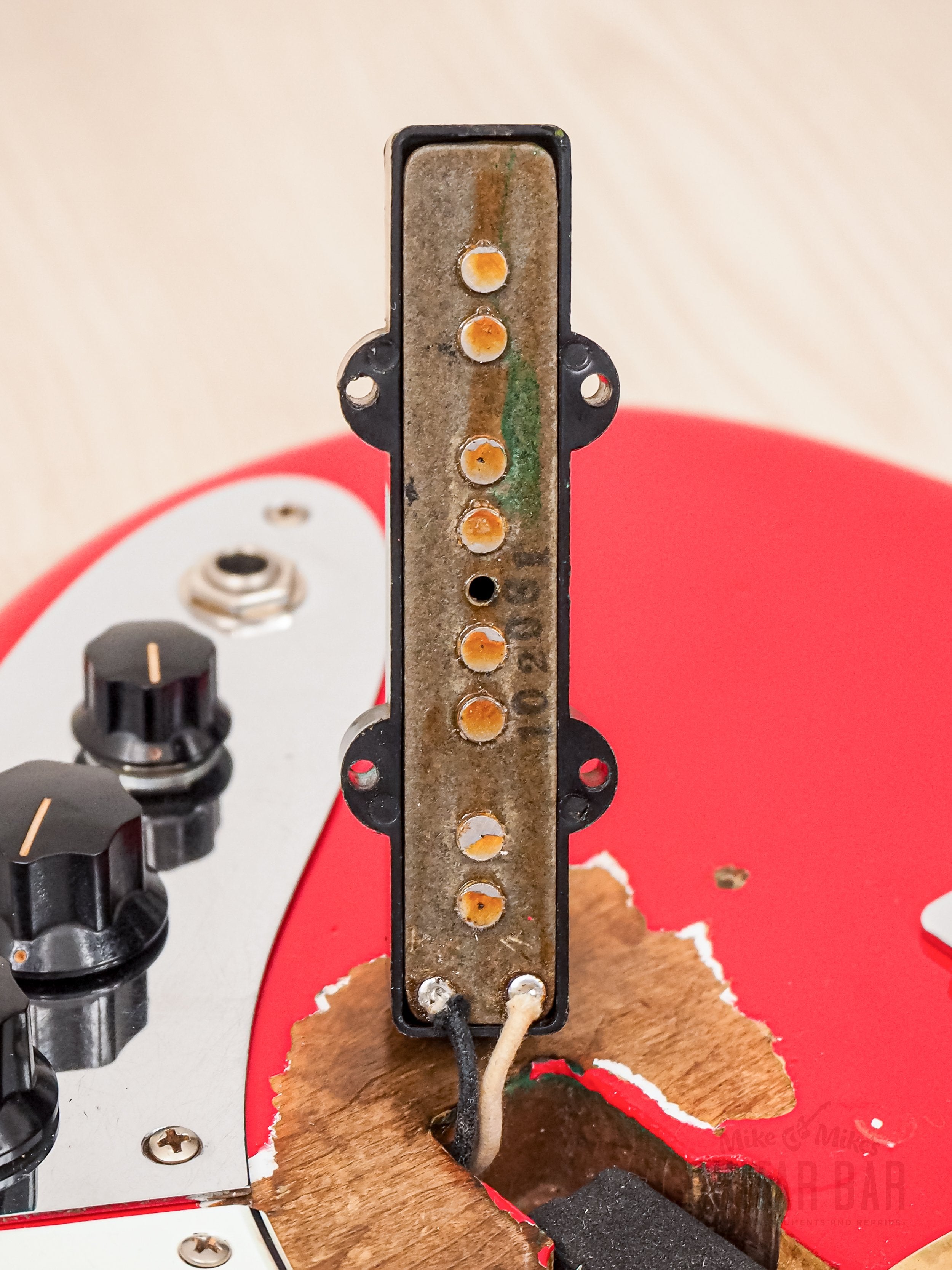 1965 Fender Jazz Bass Fiesta Red Relic w/ Brazilian Board, Case
