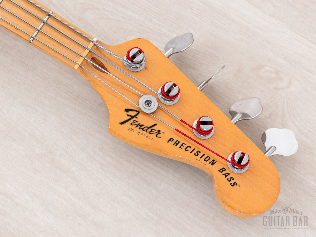 1976 Fender Precision Bass headstock front