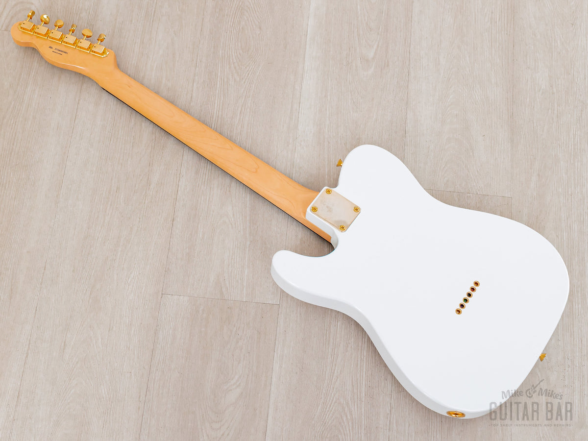 2025 Fender Traditional II 60s Telecaster White Pearl, full back angled view