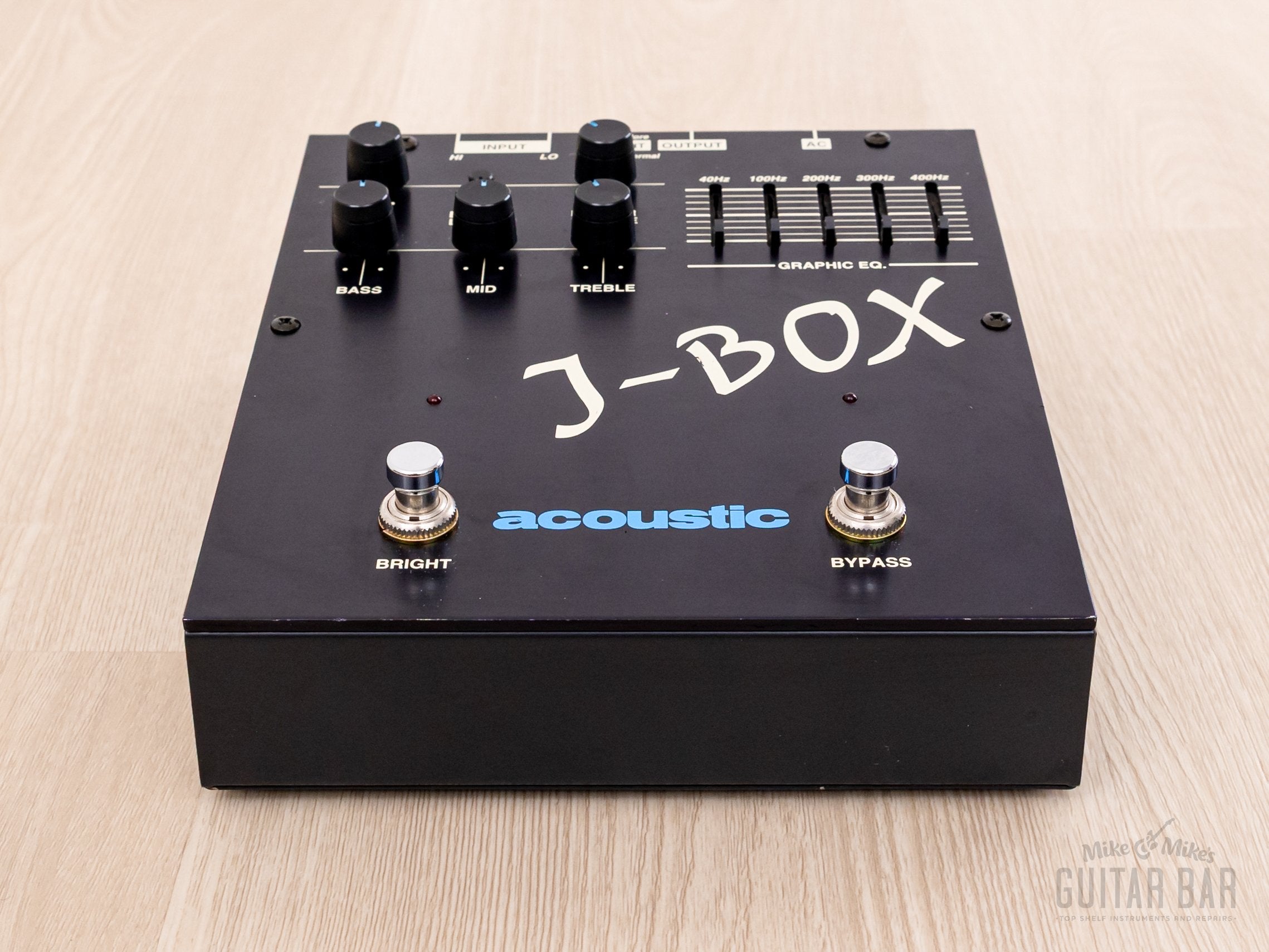 Fernandes Acoustic J-Box Bass Preamp Effects Pedal w/ Box