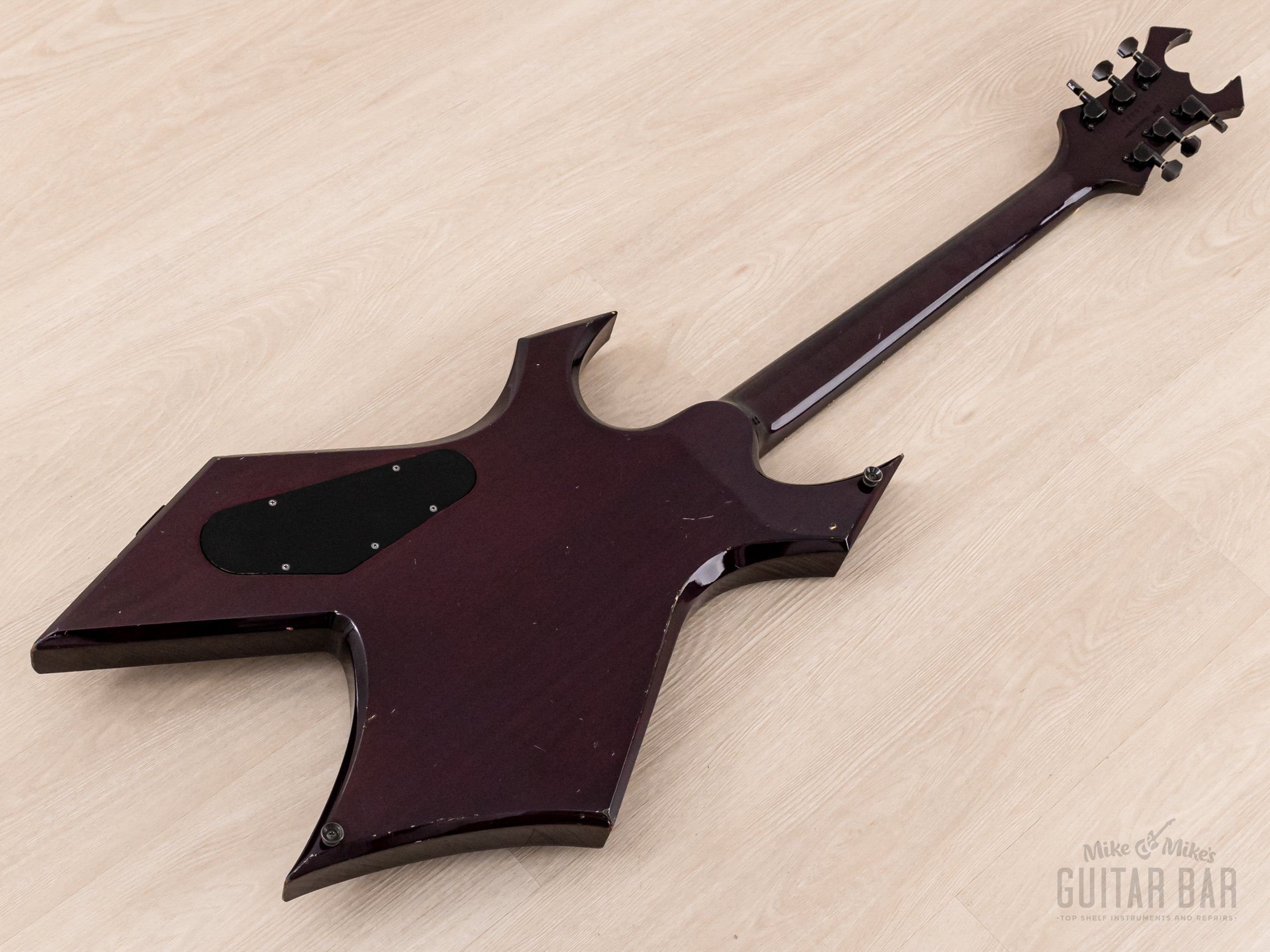 2001 B.C. Rich “Japan Monster” Warlock Trans Purple Set Neck w/ EMG