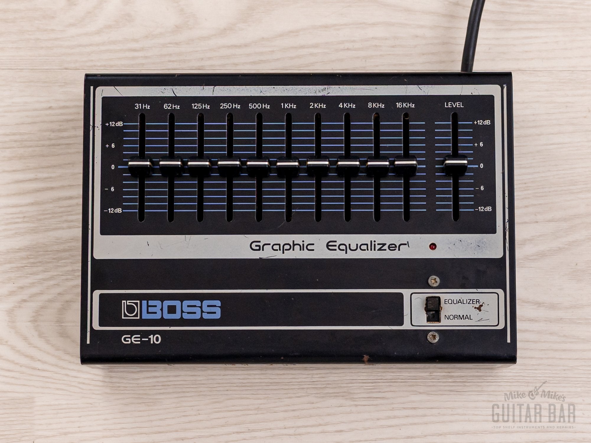 1976 Boss GE-10 Graphic Equalizer Vintage Guitar Effects Pedal w/ Box, Paperwork