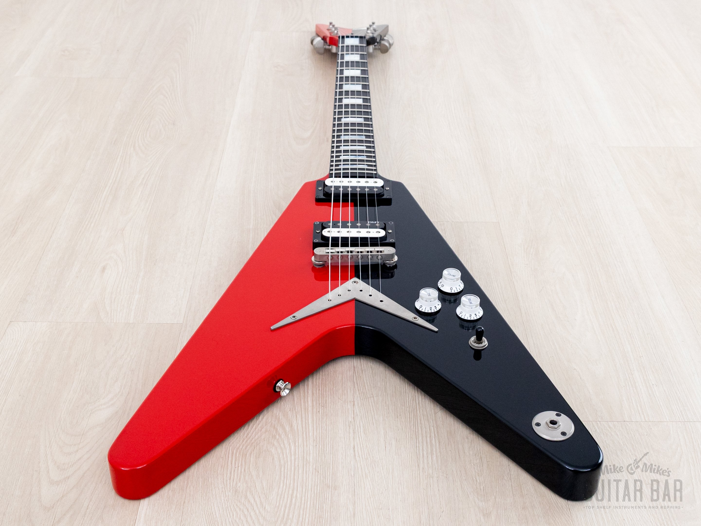 2015 Dean Custom Shop USA Michael Schenker Red Black Flying V, Signed