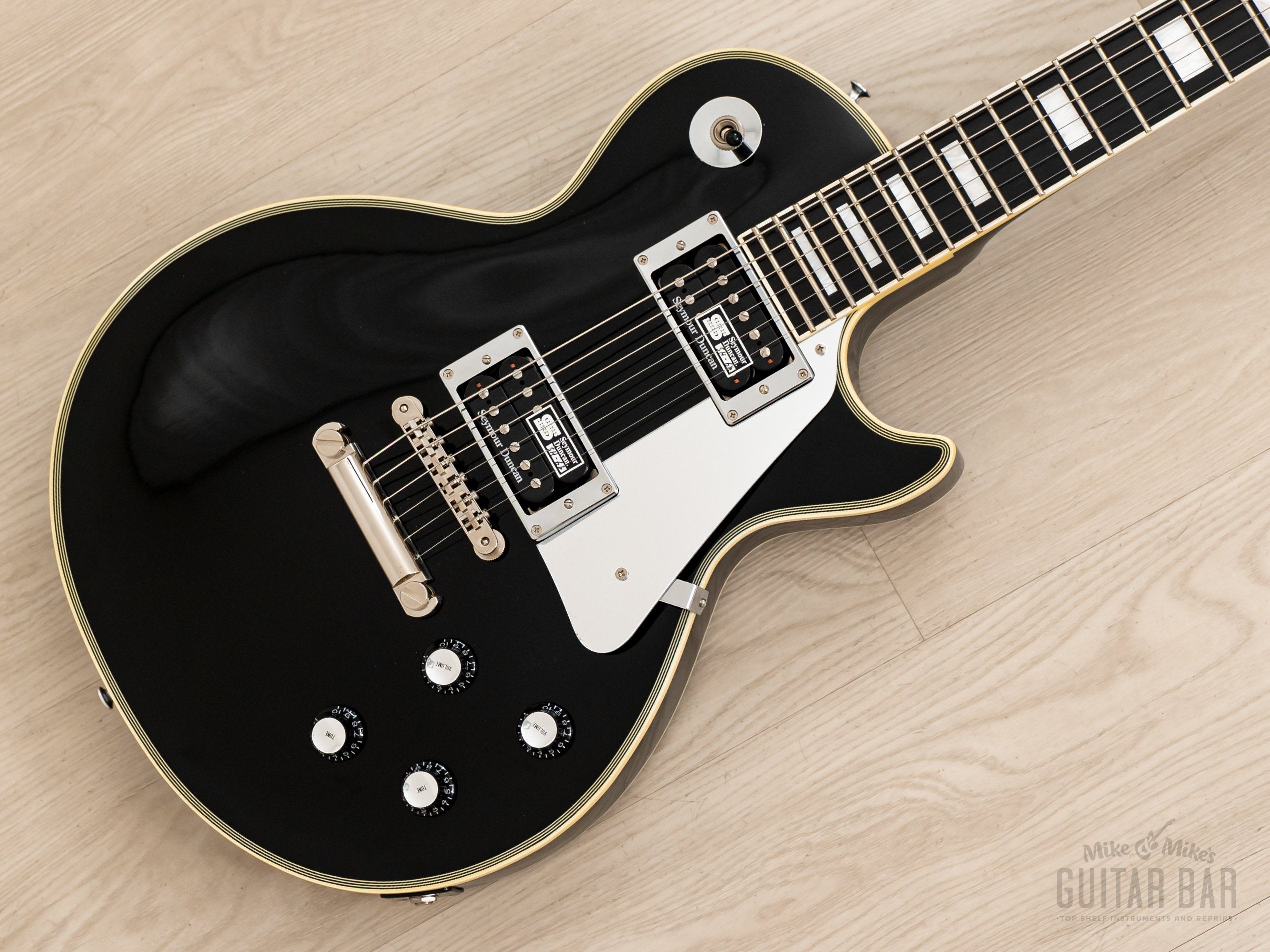 2011 ESP Edwards E-LP-130CD JS John Sykes Custom Black Beauty w/ Seymour  Duncan, Japan