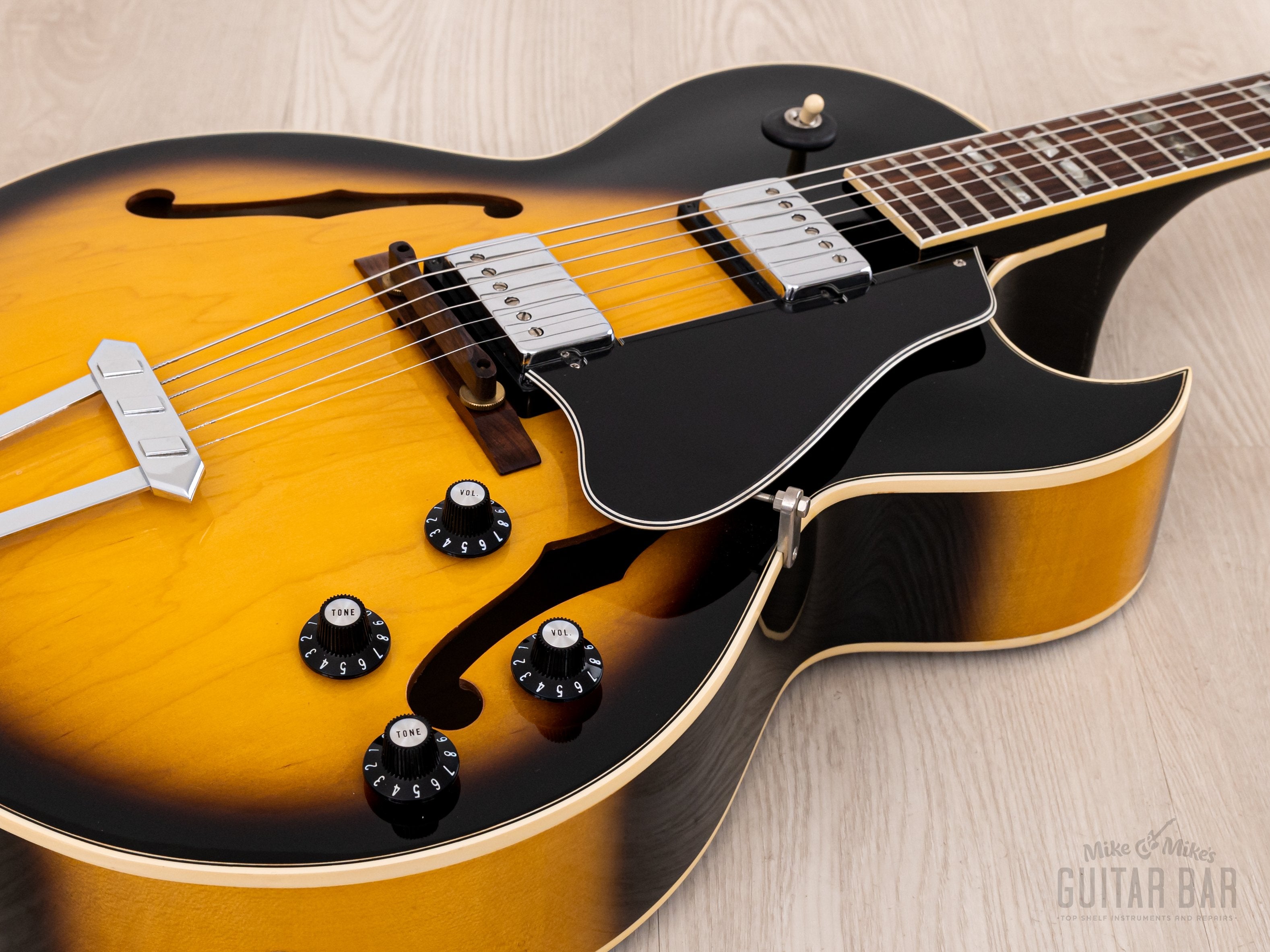 1976 Gibson ES-175 D Vintage Electric Guitar Tobacco Sunburst, Collector-Grade w/ T Tops, Case